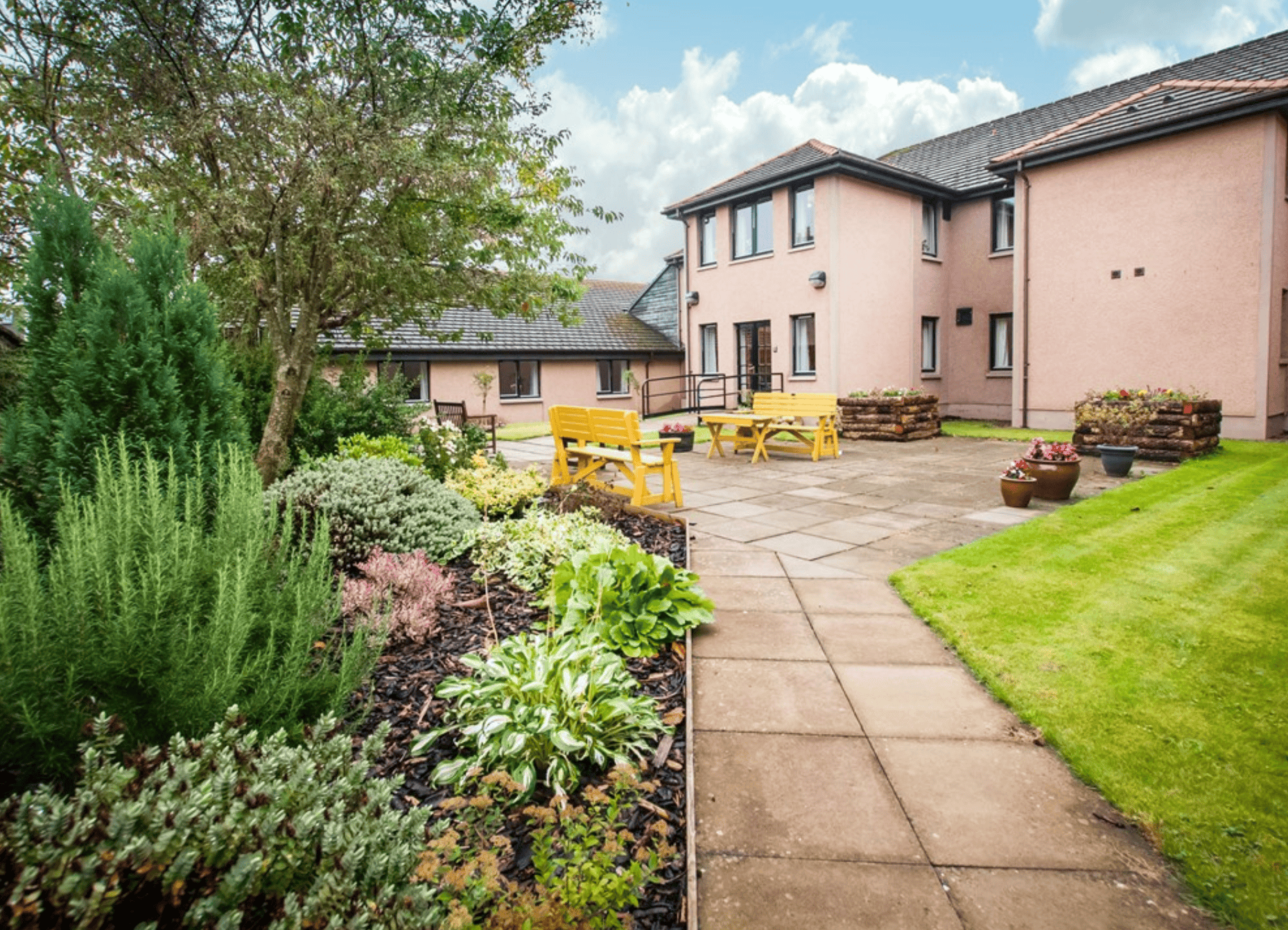 Garden at Auchtercrag House/Auchmacoy Lodge Care Home, Ellon, Aberdeenshire