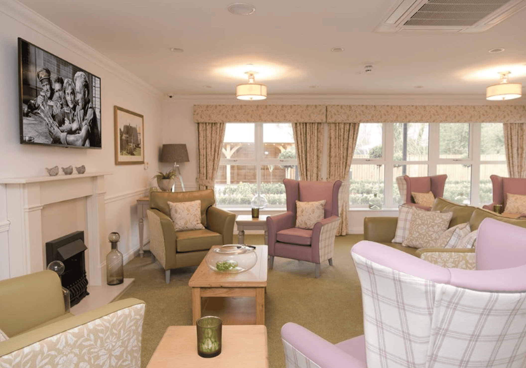 Lounge of Benson House Care Home in Wallingford, South Oxfordshire