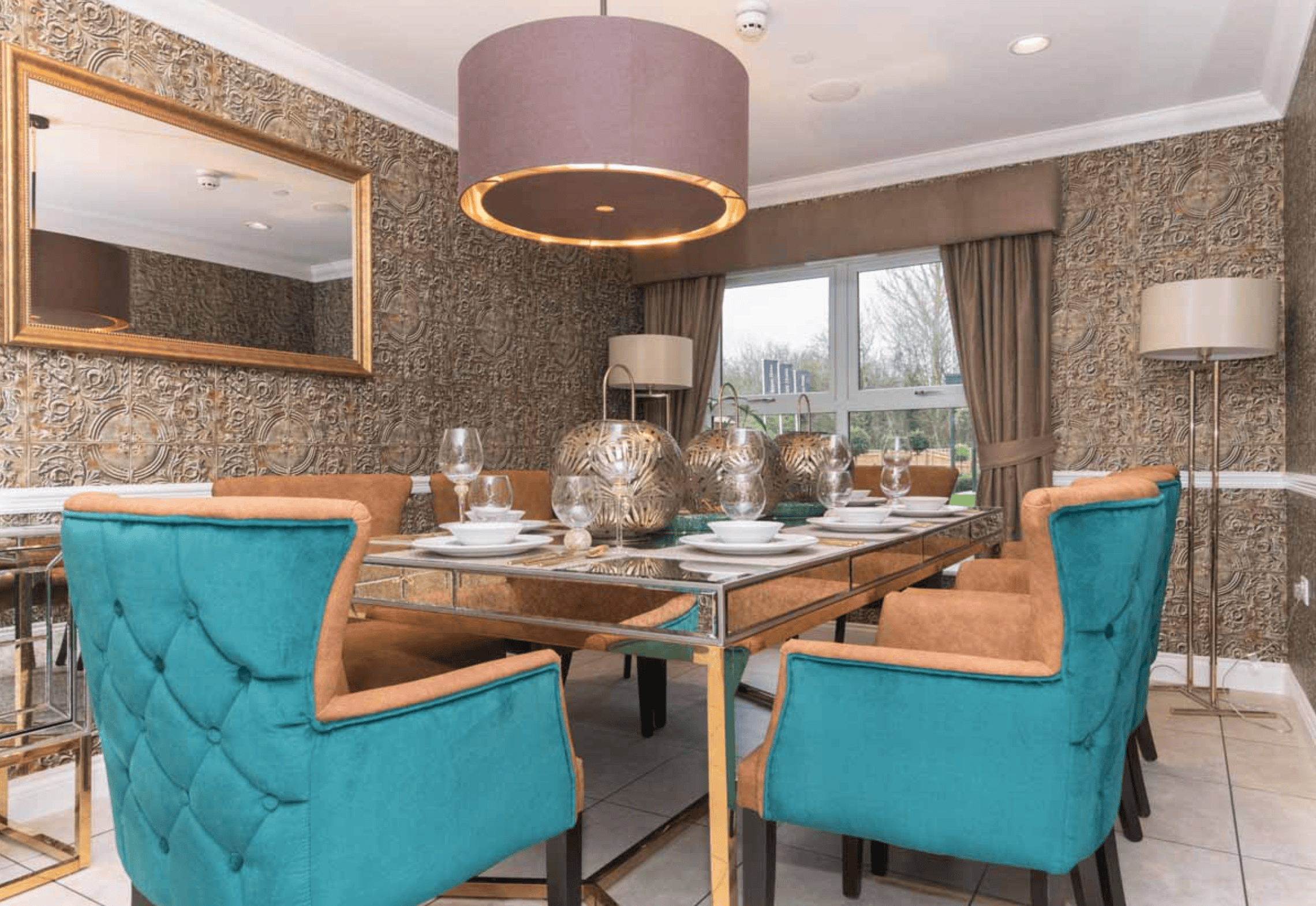 Private Dining room of Benson House Care Home in Wallingford, South Oxfordshire