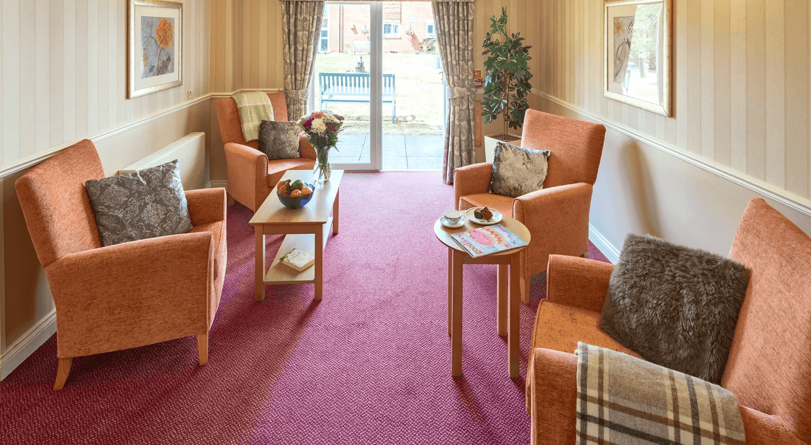 Lounge at Clare Court Care Home, Birmingham