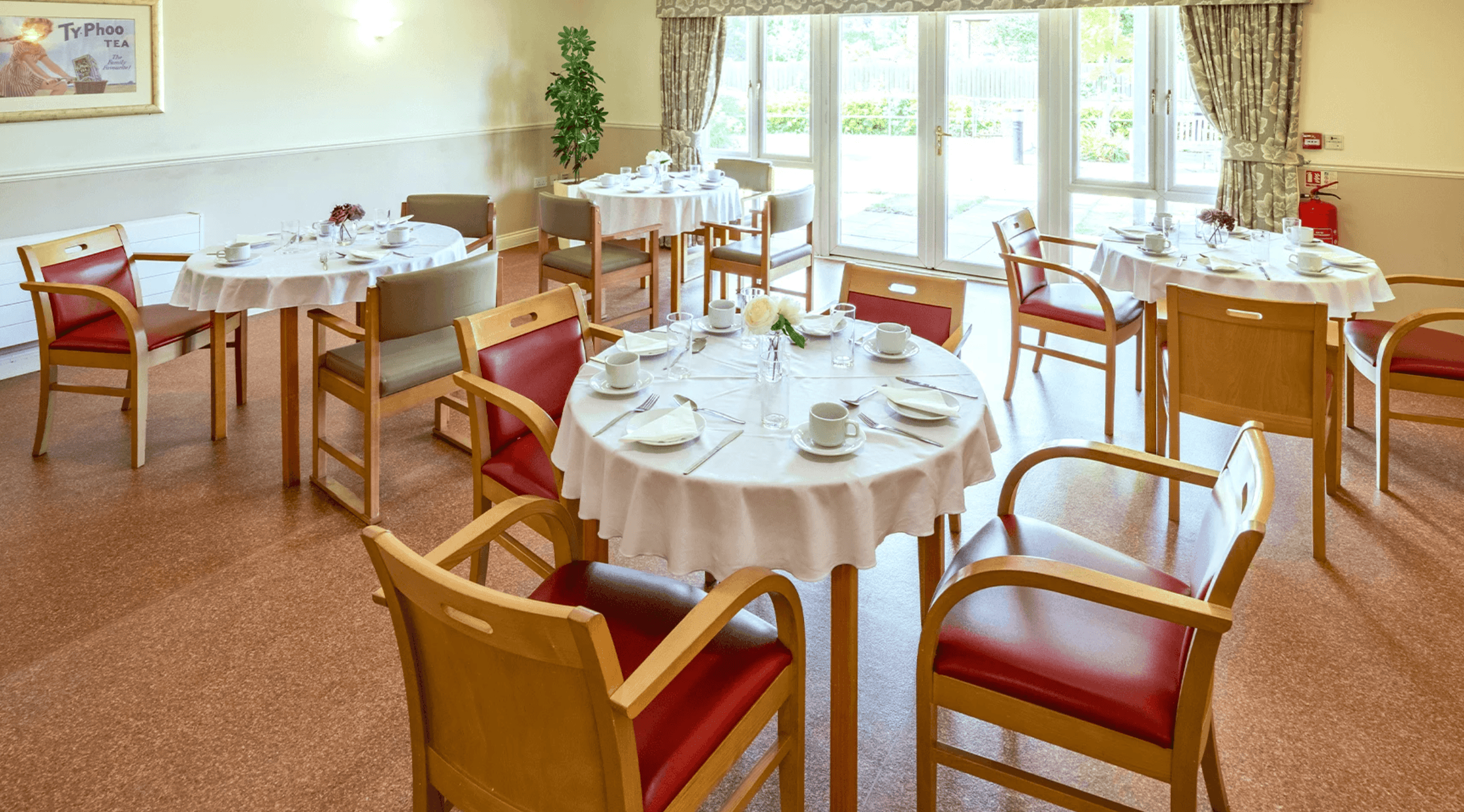 Dining room at Clare Court Care Home, Birmingham