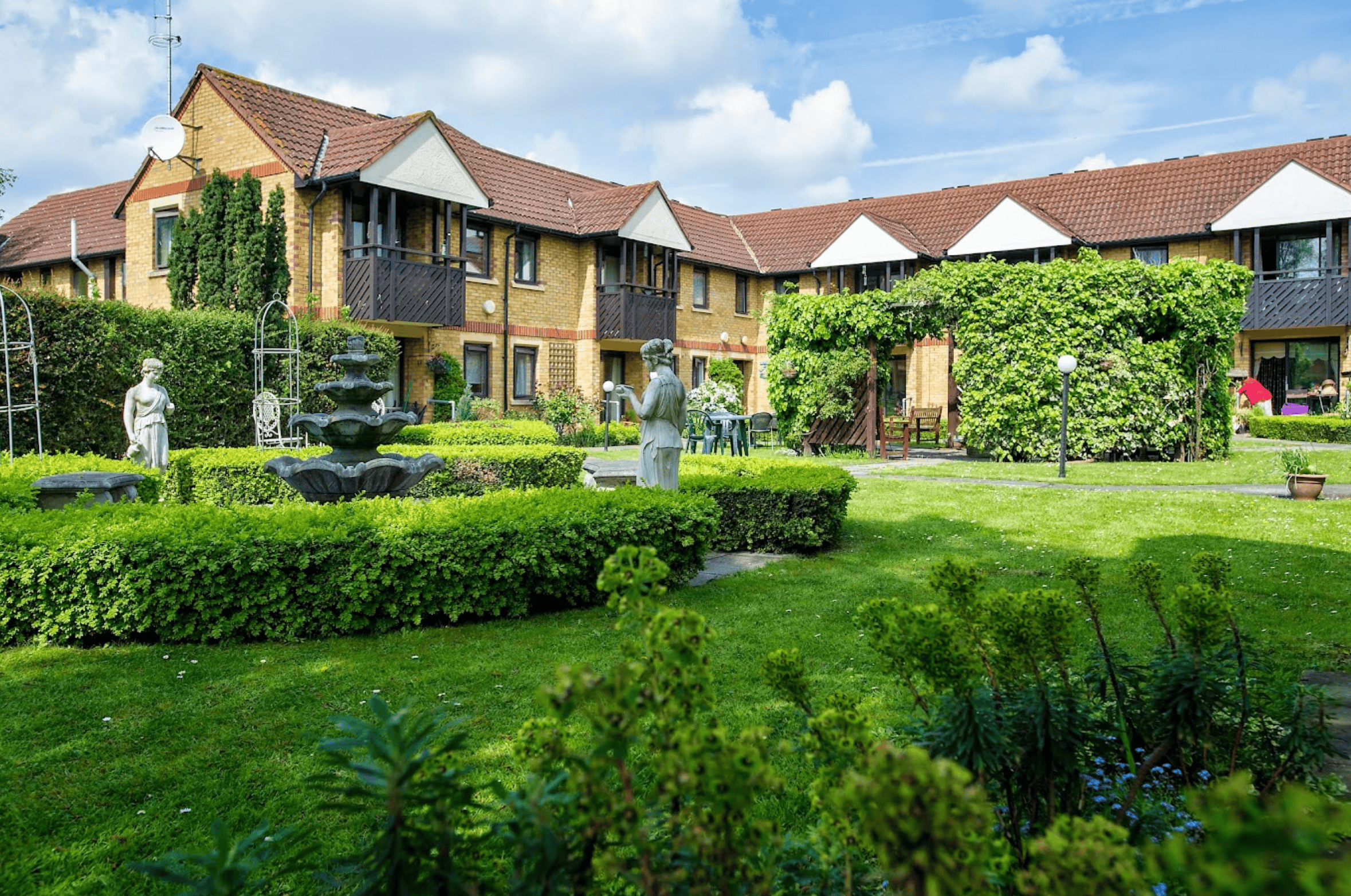 Garden at Shaftesbury Court, Erith, Kent