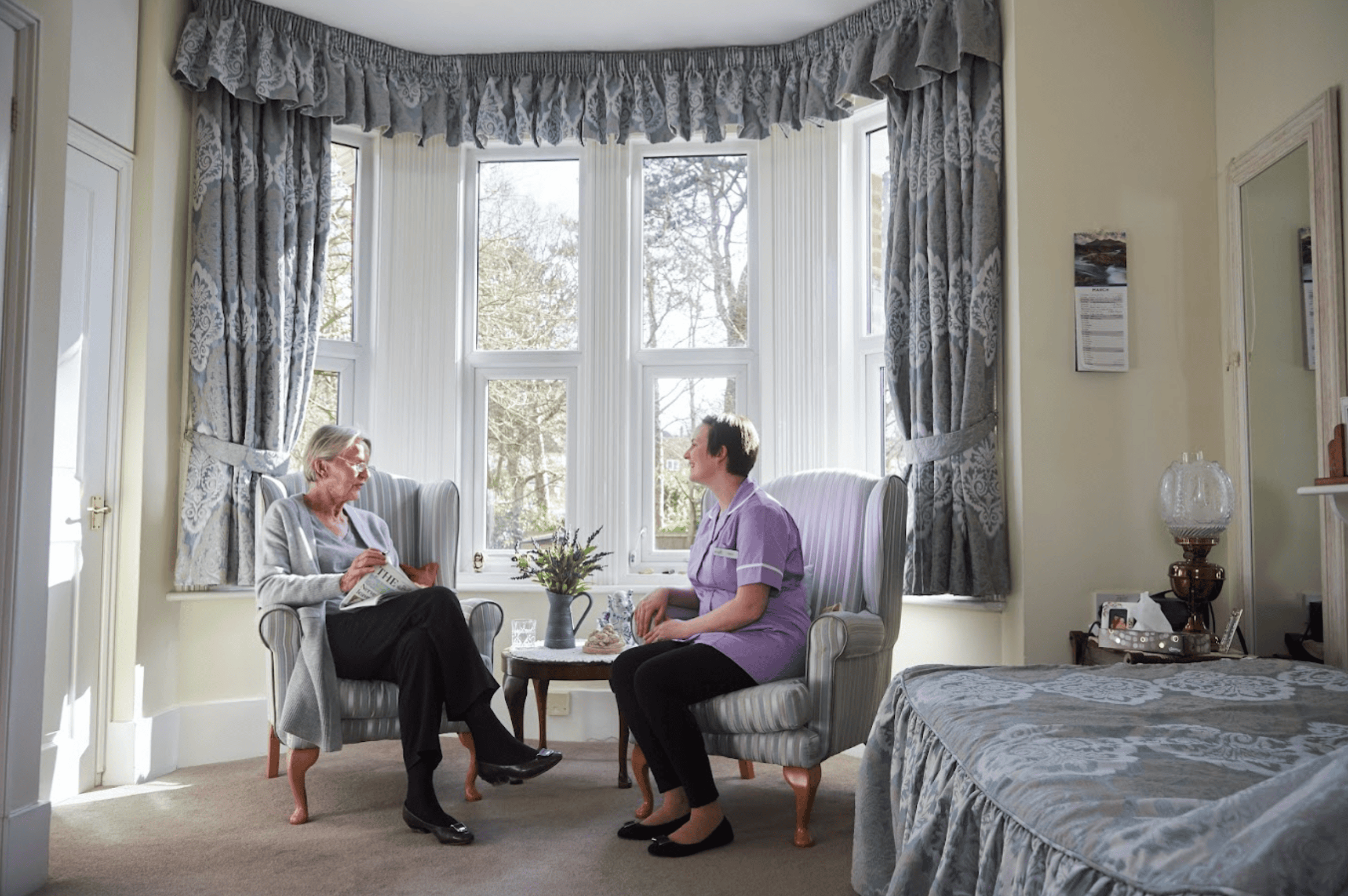 Bedroom of Priors Mead Care Home in Reigate, Surrey