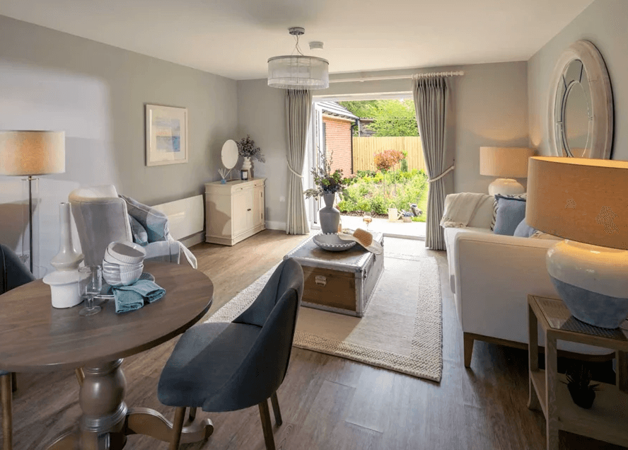 Lounge of Hotchkin Gardens in Woodhall Spa, Lincolnshire