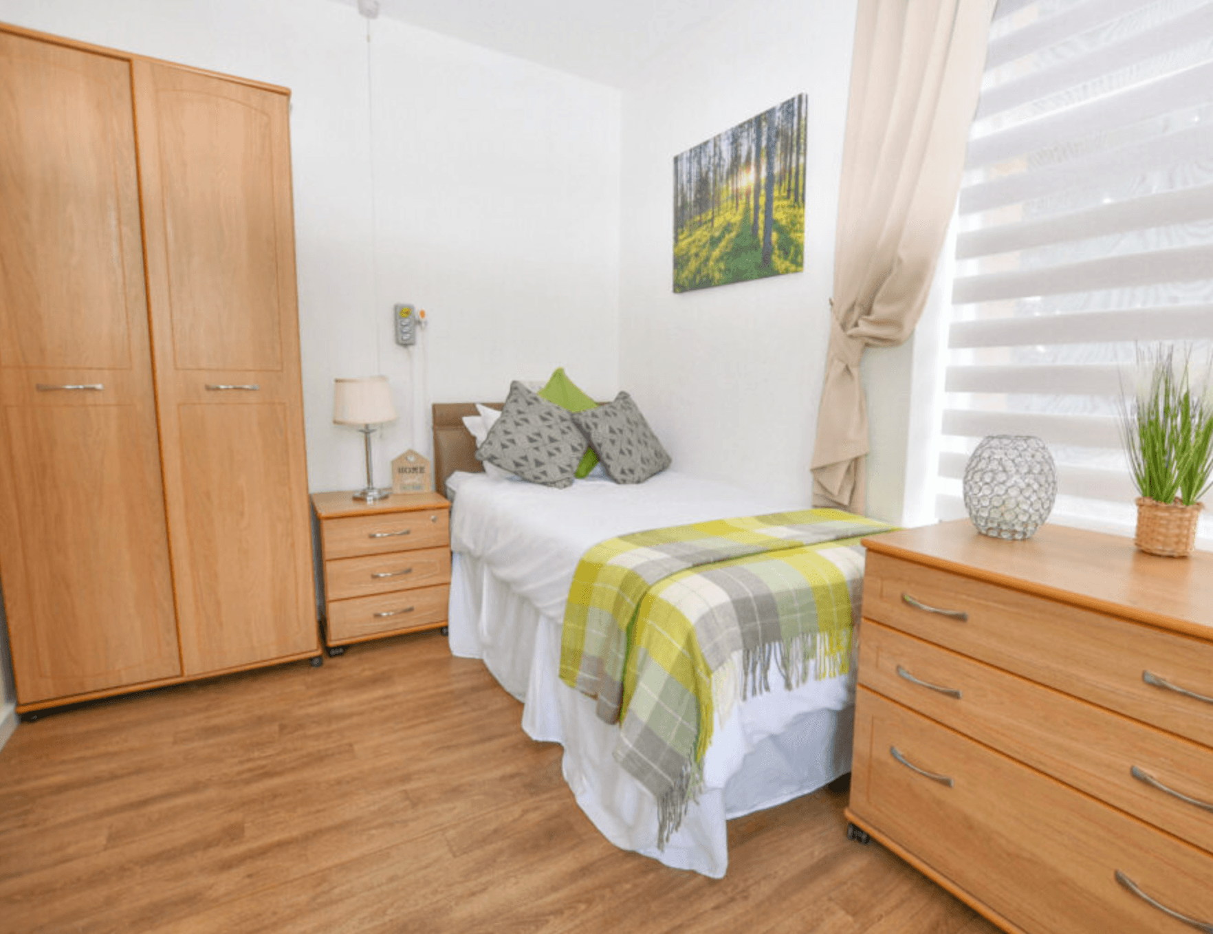Bedroom of Whetstone Hey Care Home in Ellesmere port, Cheshire