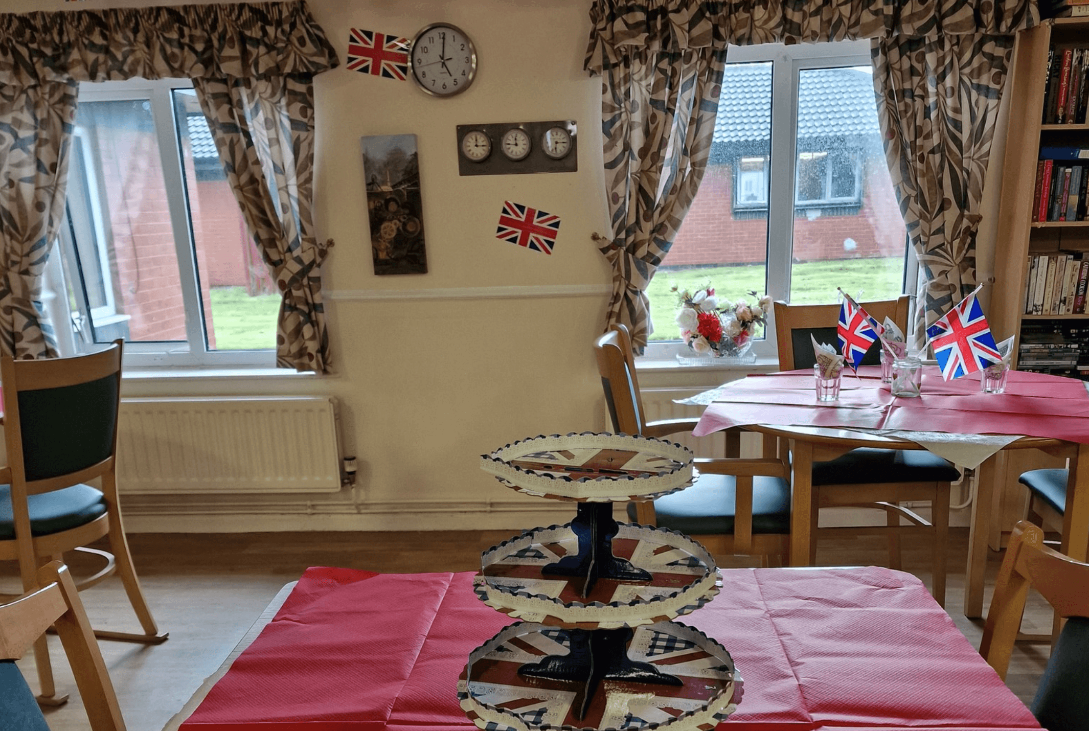 Dining area of Bedford care home in Leigh, Wigan