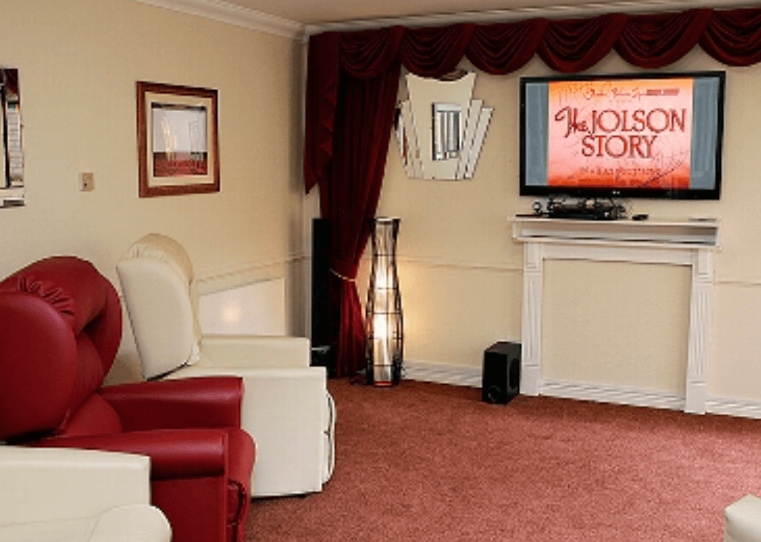 Cinema Room of Deanfield Care Home in Glasgow, Scotland