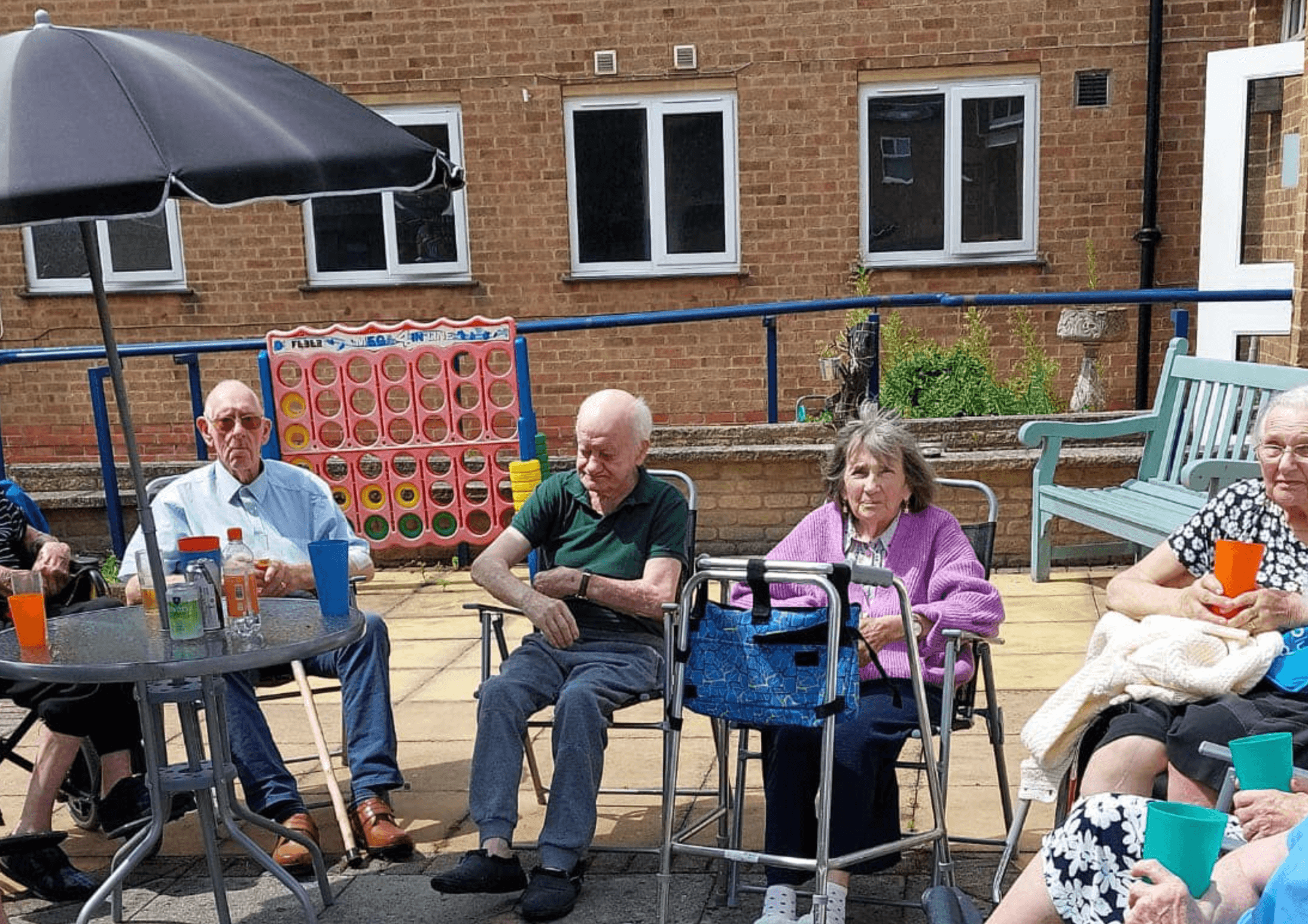 Residents of Abbey House care home in Leicester