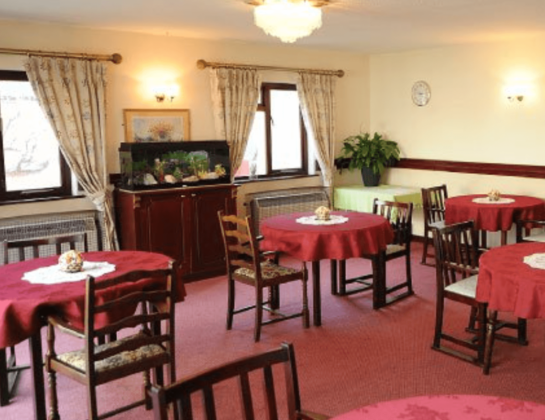 Dining room of Milton House care home in Westcliff-on-Sea, Essex