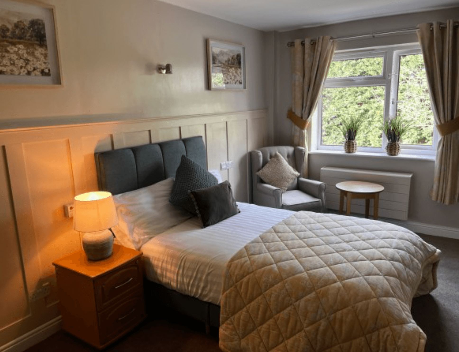 Bedroom of Moorgate Croft care home in Rotherham