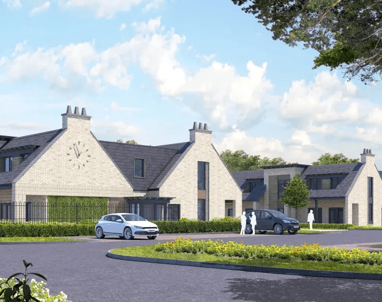 Exterior of Burwood Grange care home in Weybridge