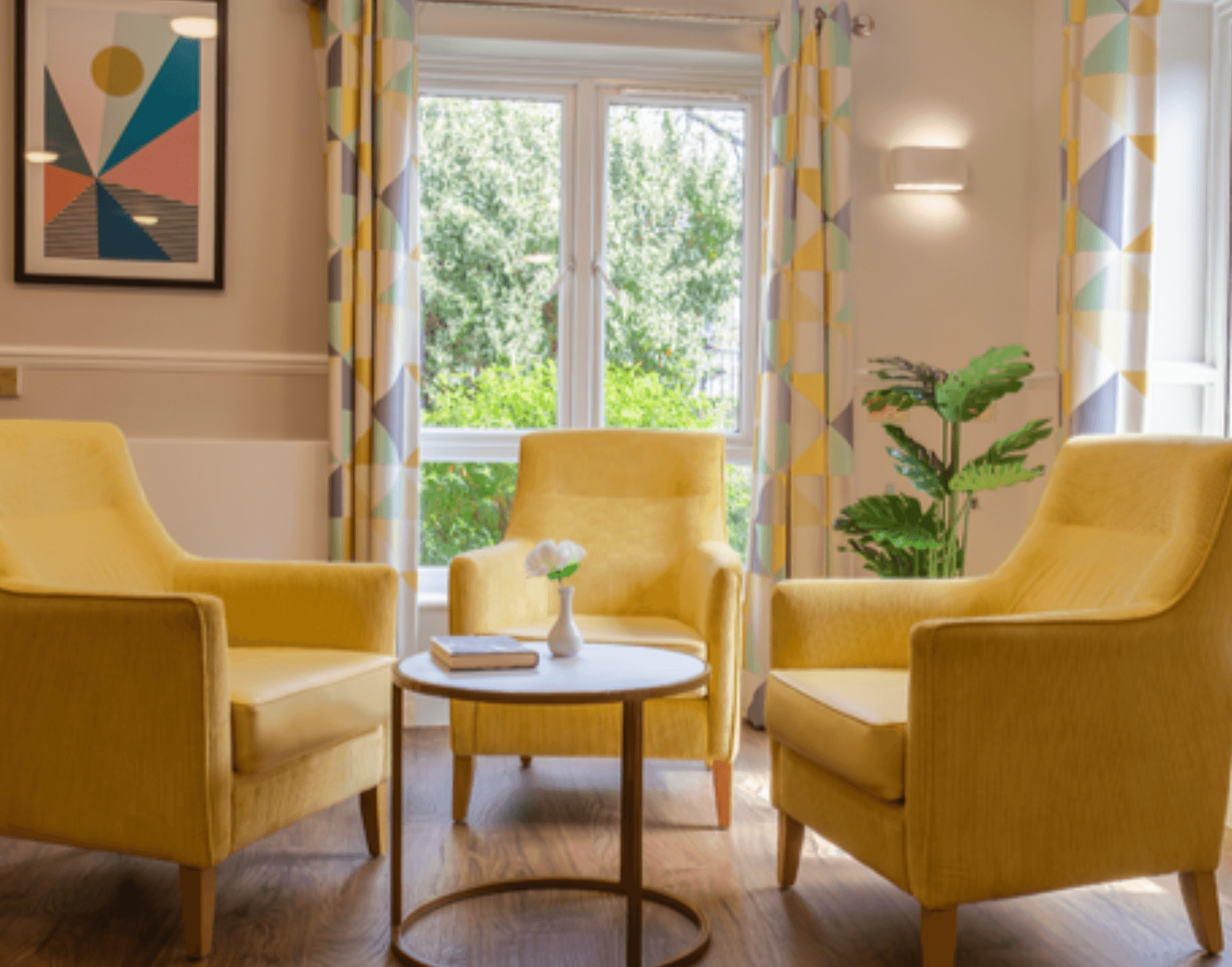 Lounge of Haverlock Court care home in Stockwell, London