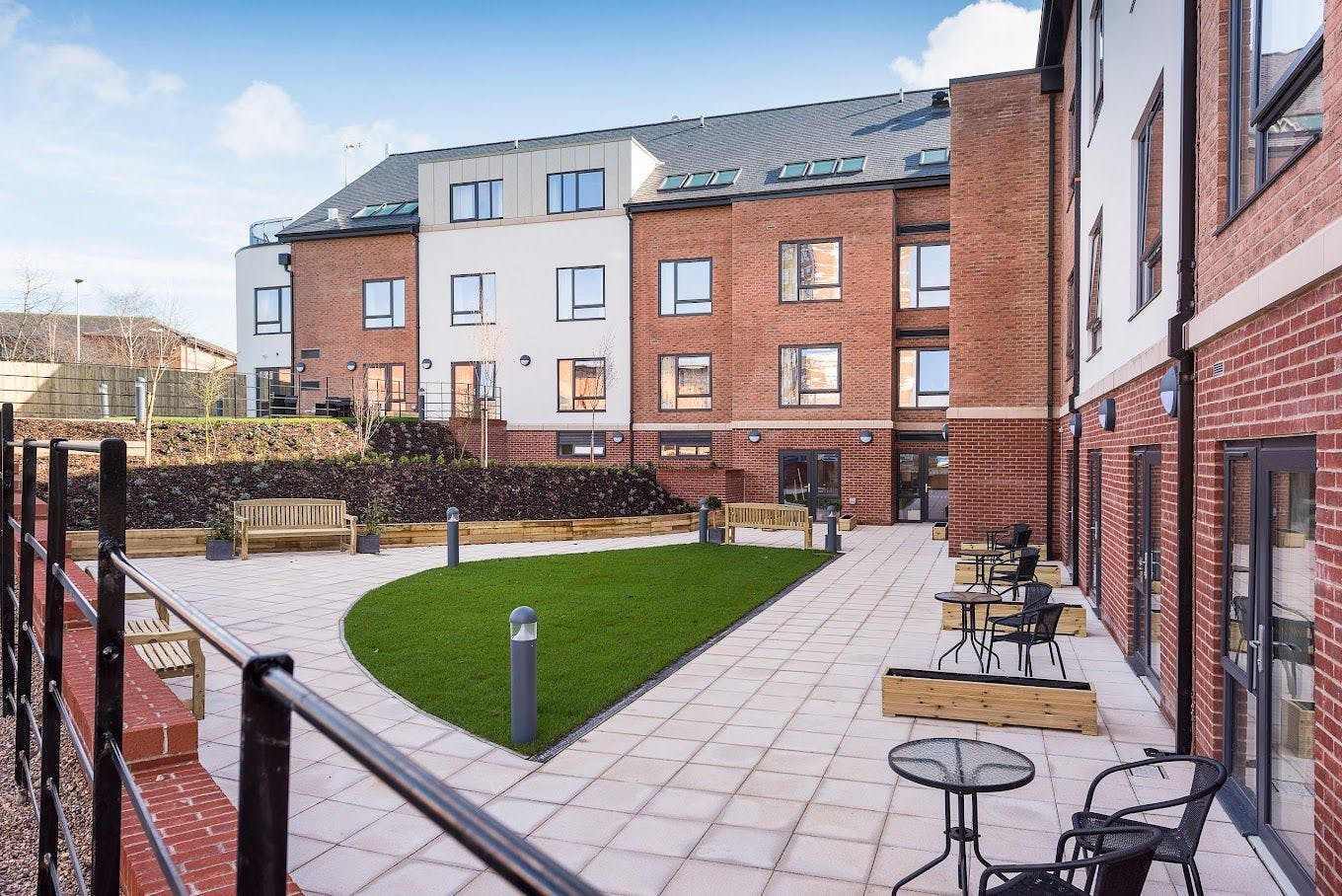Garden of Seacroft Green care home in Leeds, Yorkshire