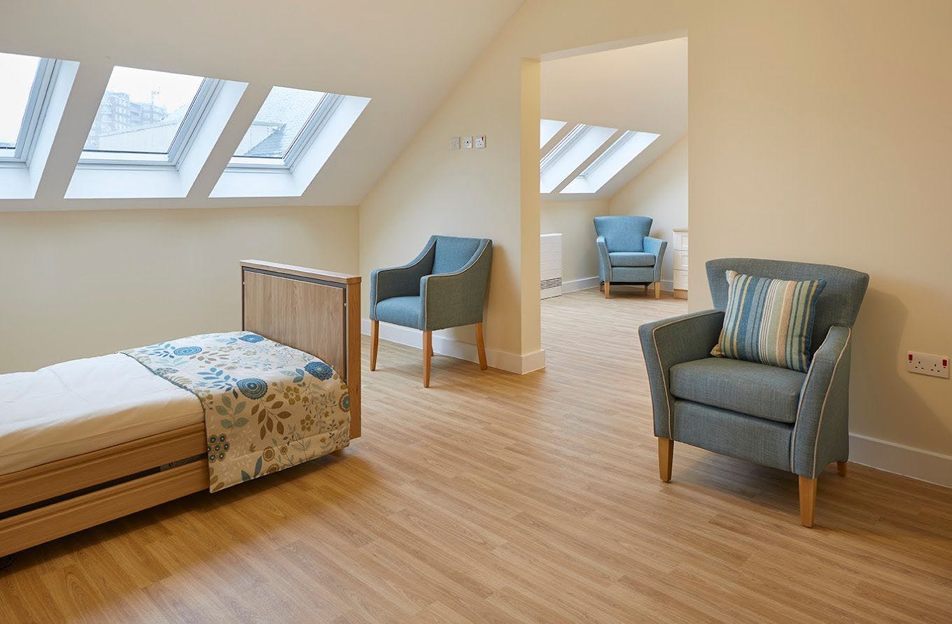 Bedroom of Seacroft Green care home in Leeds, Yorkshire