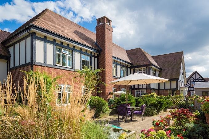 Garden at Purley Gardens Care Home in Purley, Greater London