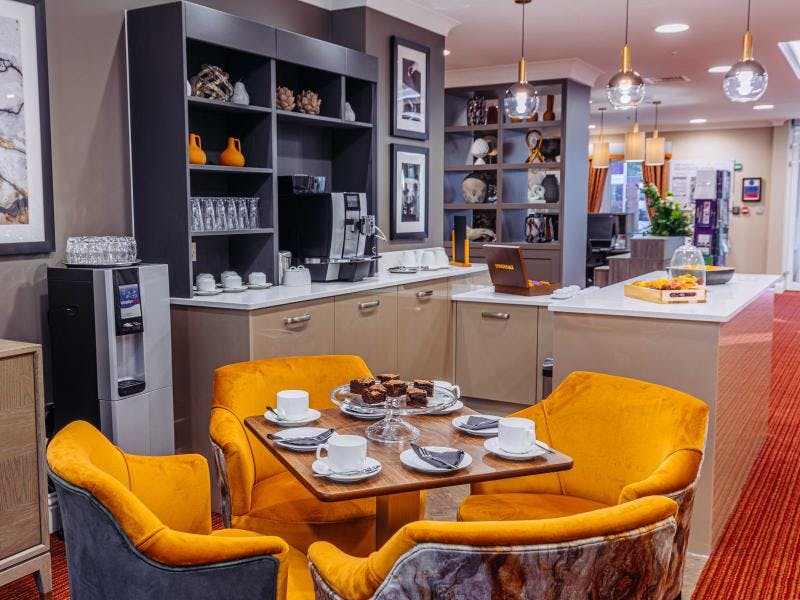 Cafe at Silverbirch House Care home in Guildford, Surrey