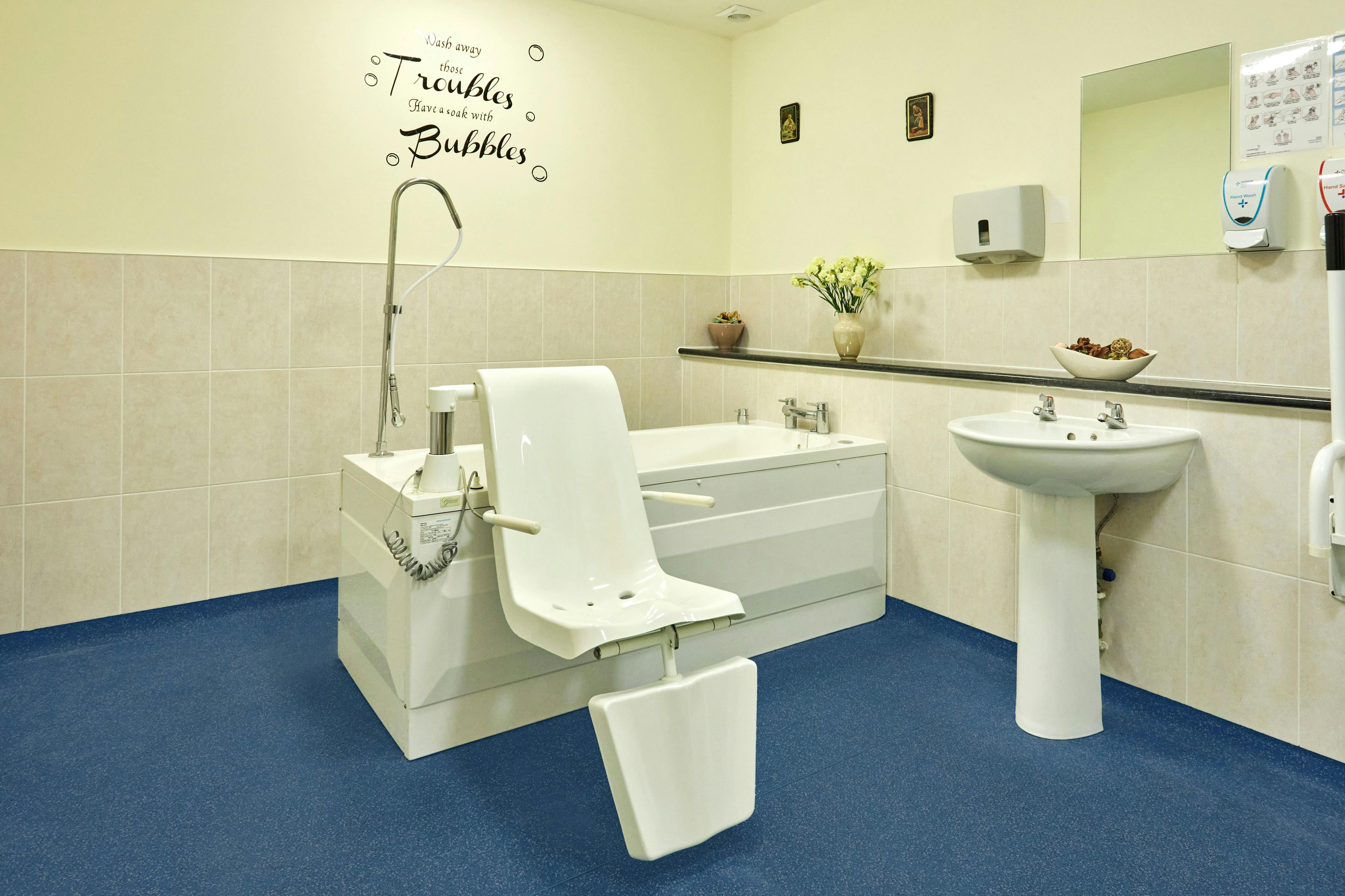 Bathroom at Solent Grange Care Home in Ryde, Isle of Wight