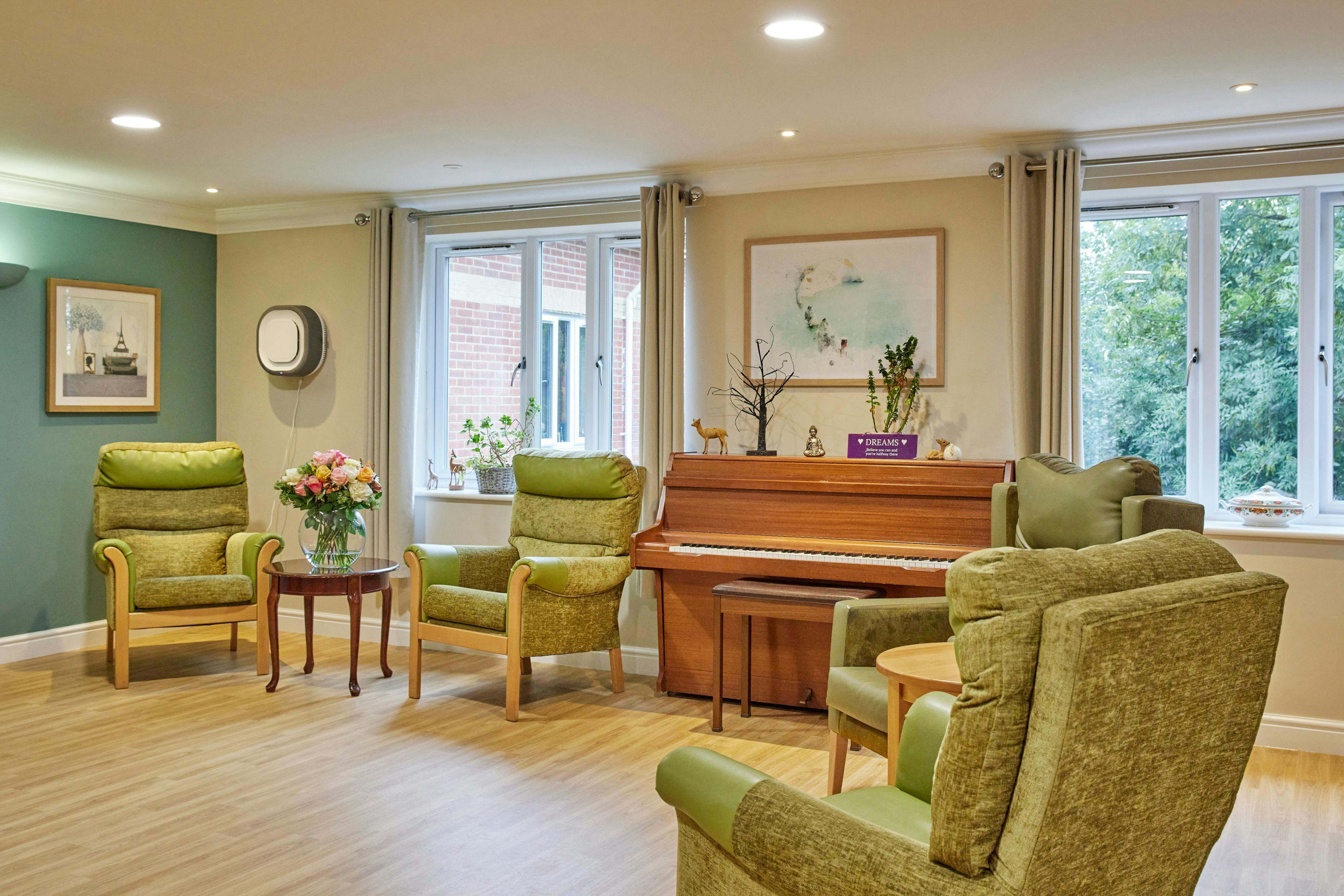 Communal Area at Solent Grange Care Home in Ryde, Isle of Wight