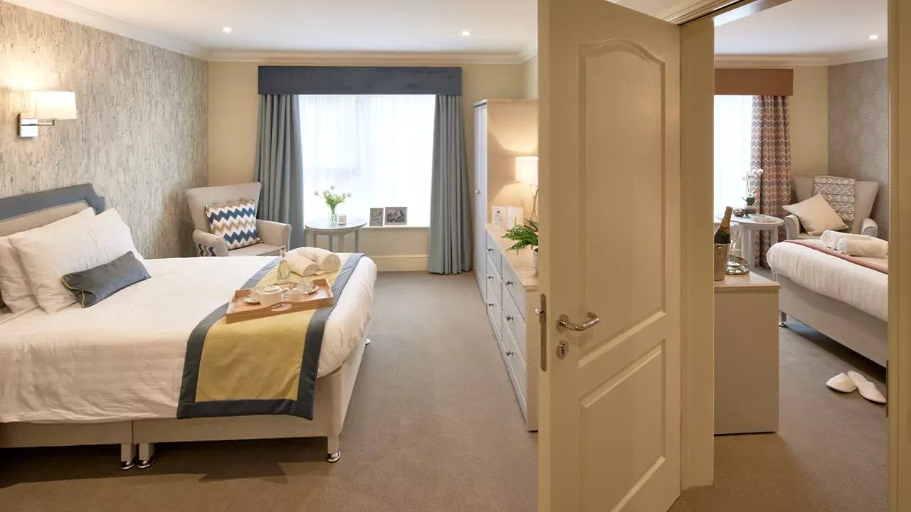 Bedroom at Squires Mews Care Home in Northampton, Northamptonshire