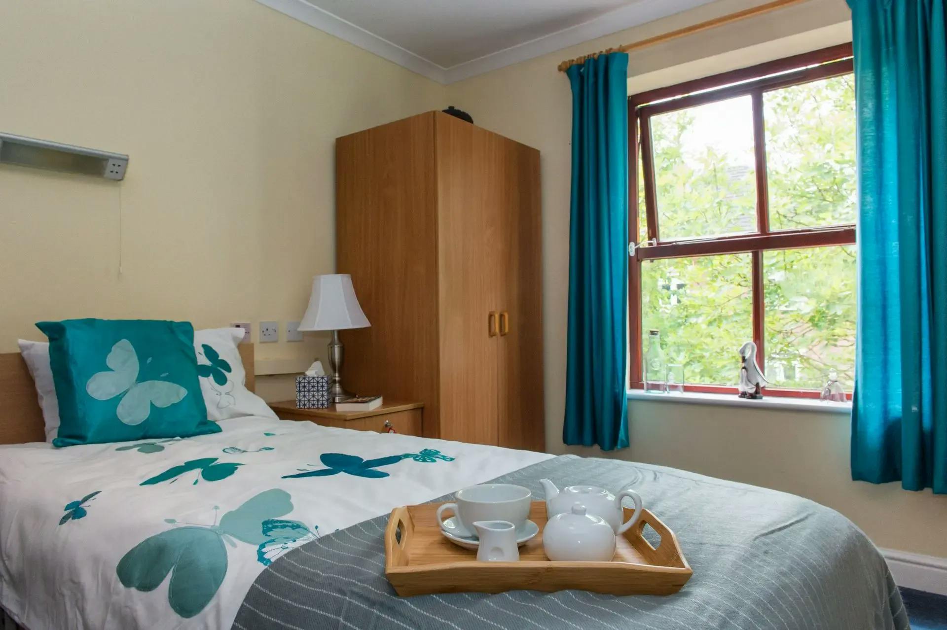 BEdroom of St Georges care home in Bristol