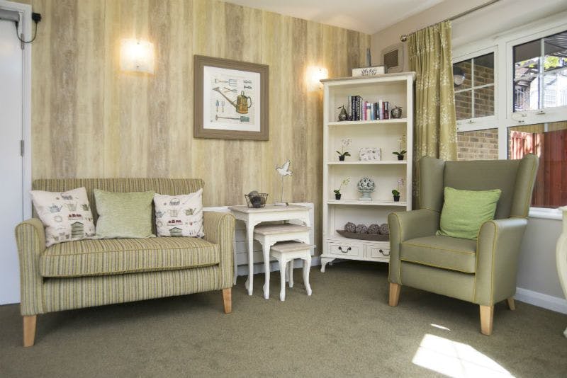 Communal Lounge of St Vincents House Care Home in London, England