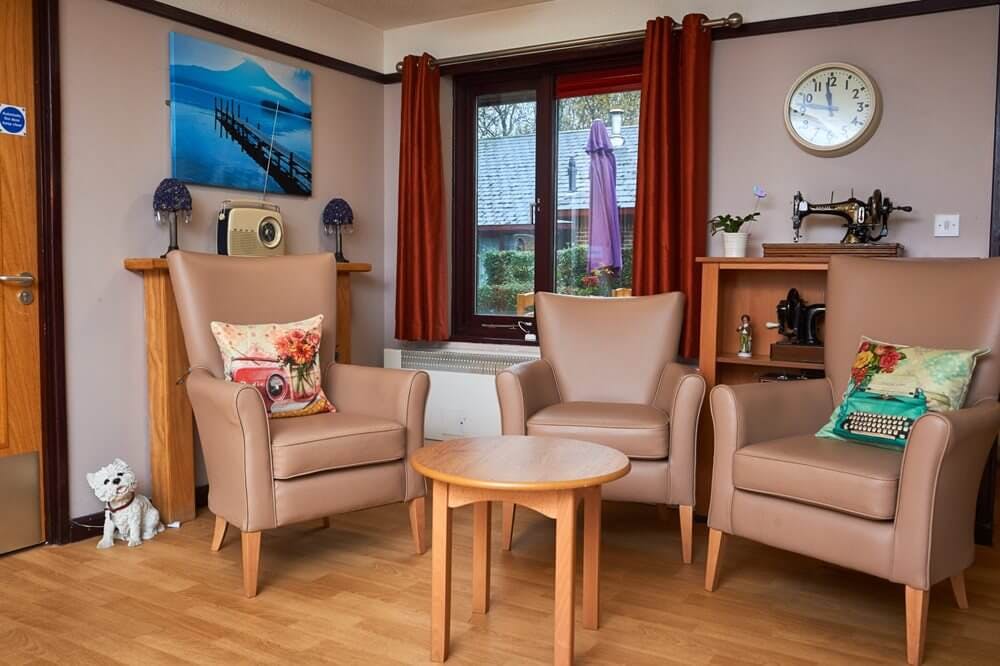 Lounge Area of Stanecroft Care Home in Dorking, Mole Valley
