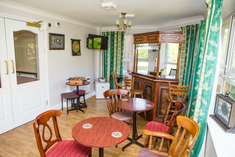 Bar of Stanley Park Care Home in Stanley, County Durham