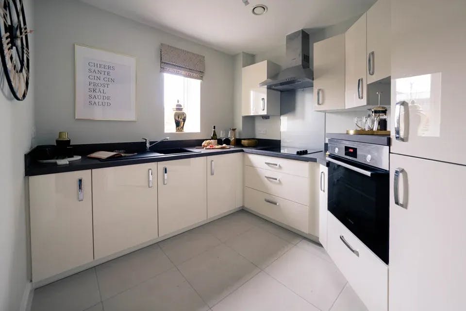 Kitchen at Stow Place Retirement Apartment in Lichfield, Staffordshire