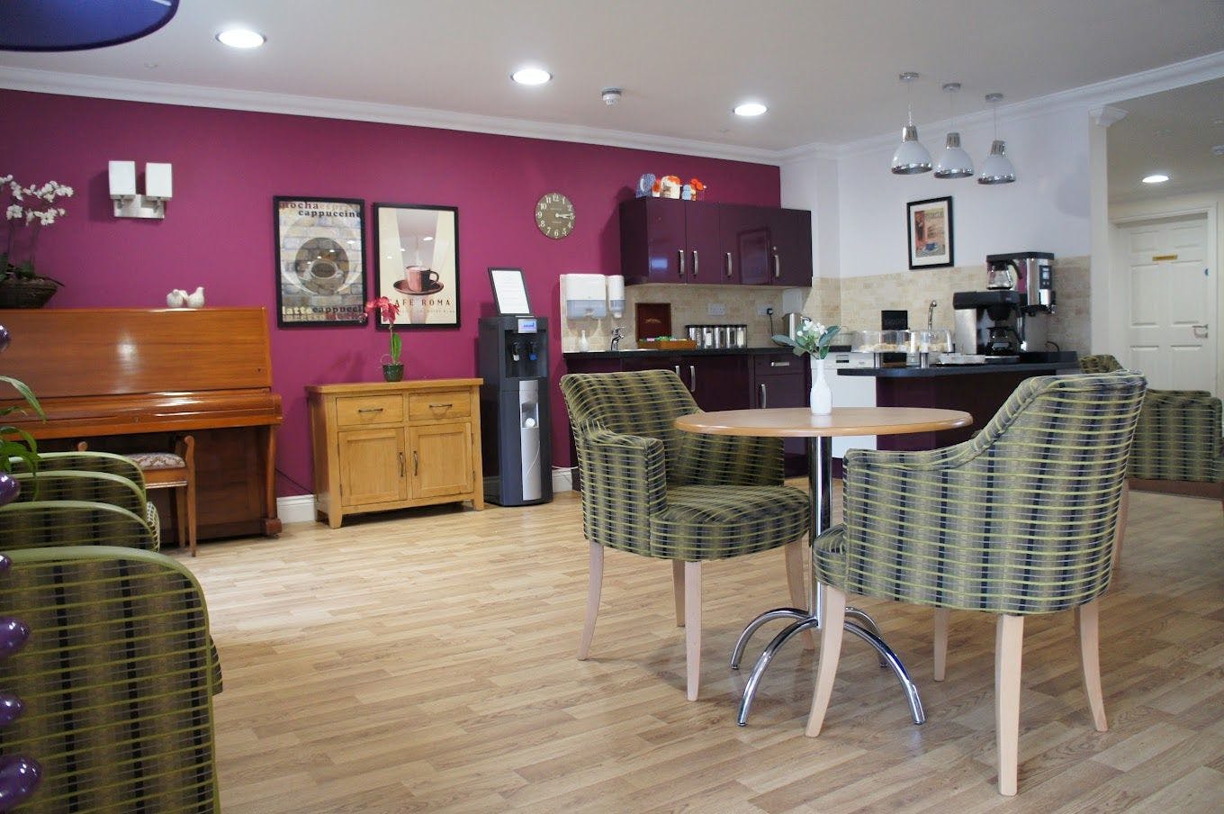 Cafe at Sutton Grange Care Home in Southport, Merseyside