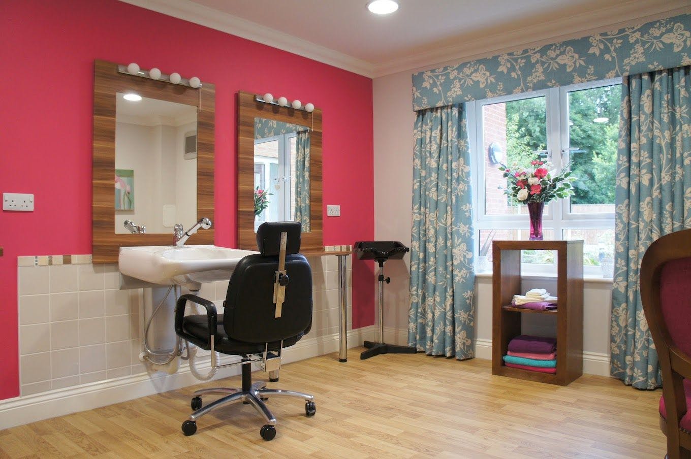 Salon at Sutton Grange Care Home in Southport, Merseyside