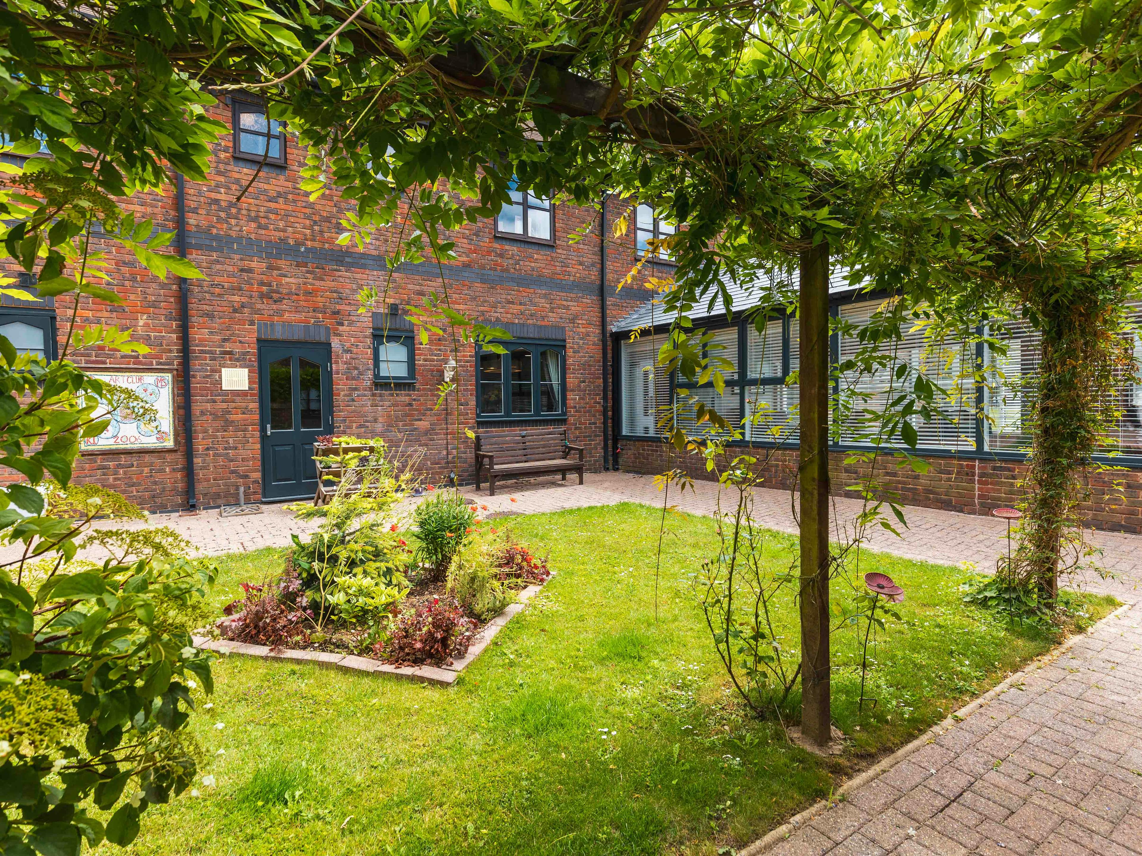 Garden at Sutton Valence Care Home in Maidstone, Kent