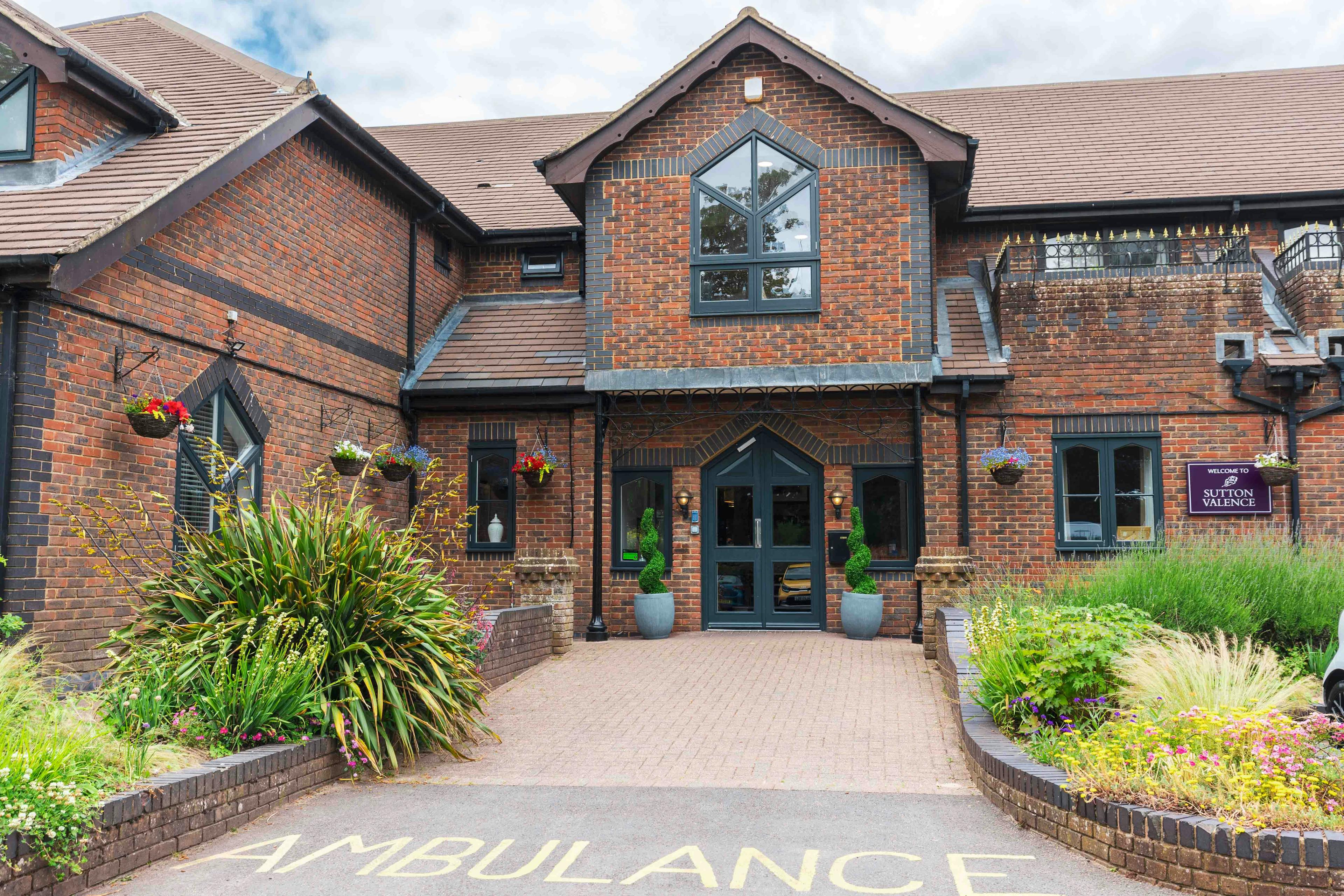 Exterior of  Sutton Valence Care Home in Maidstone, Kent