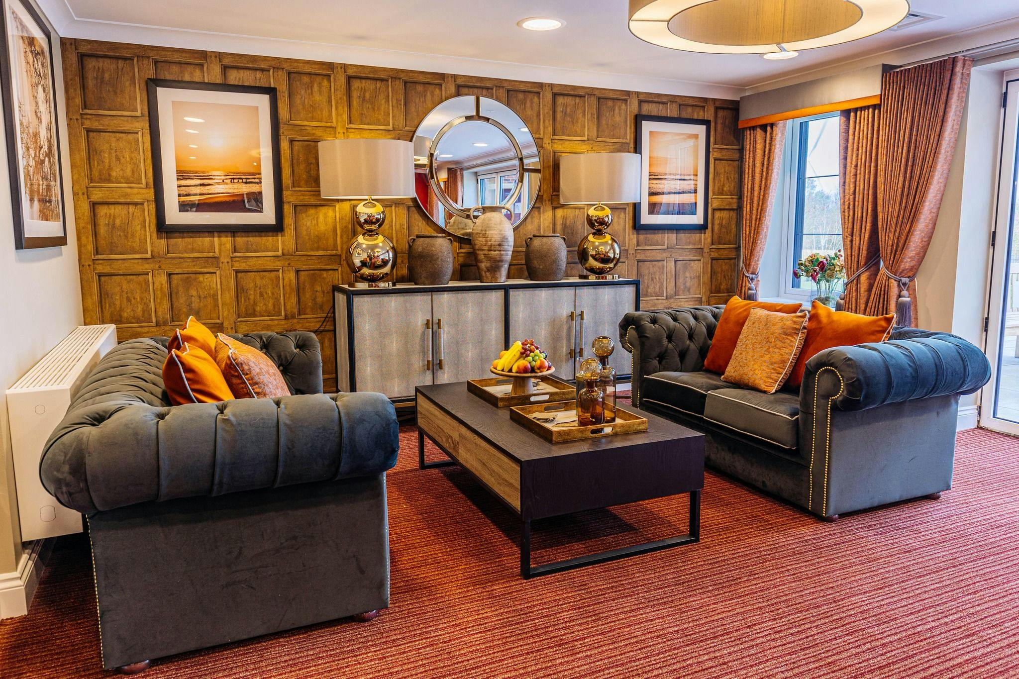 Communal Lounge at Sycamore Grove Care Home in Eastbourne, East Sussex