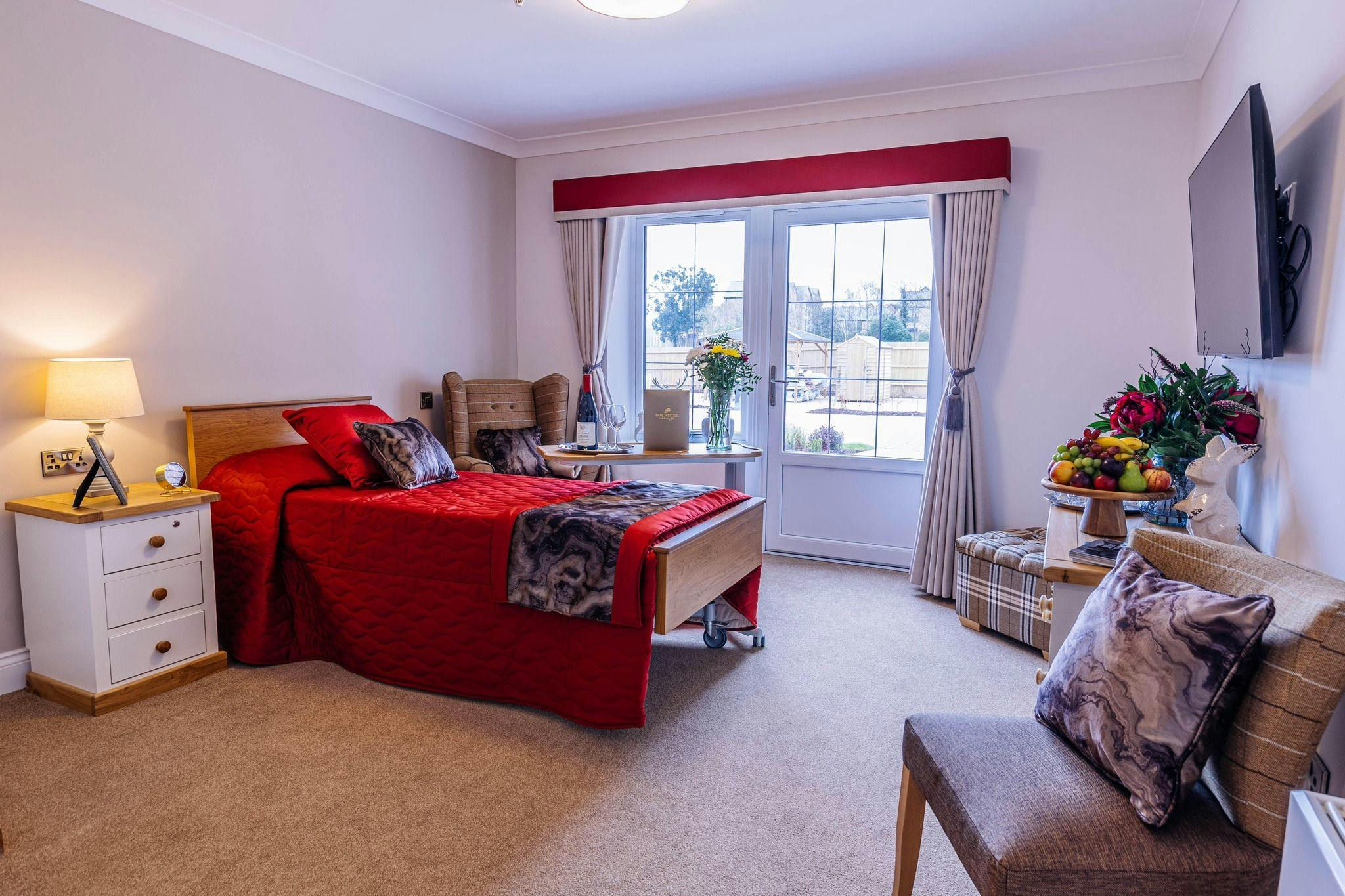 Bedroom at Sycamore Grove Care Home in Eastbourne, East Sussex
