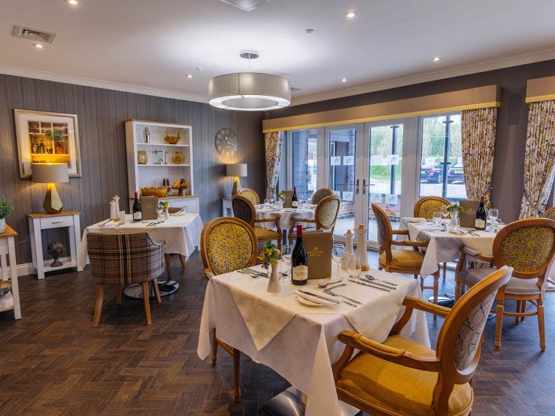 Dining Area at Sycamore Grove Care Home in Eastbourne, East Sussex