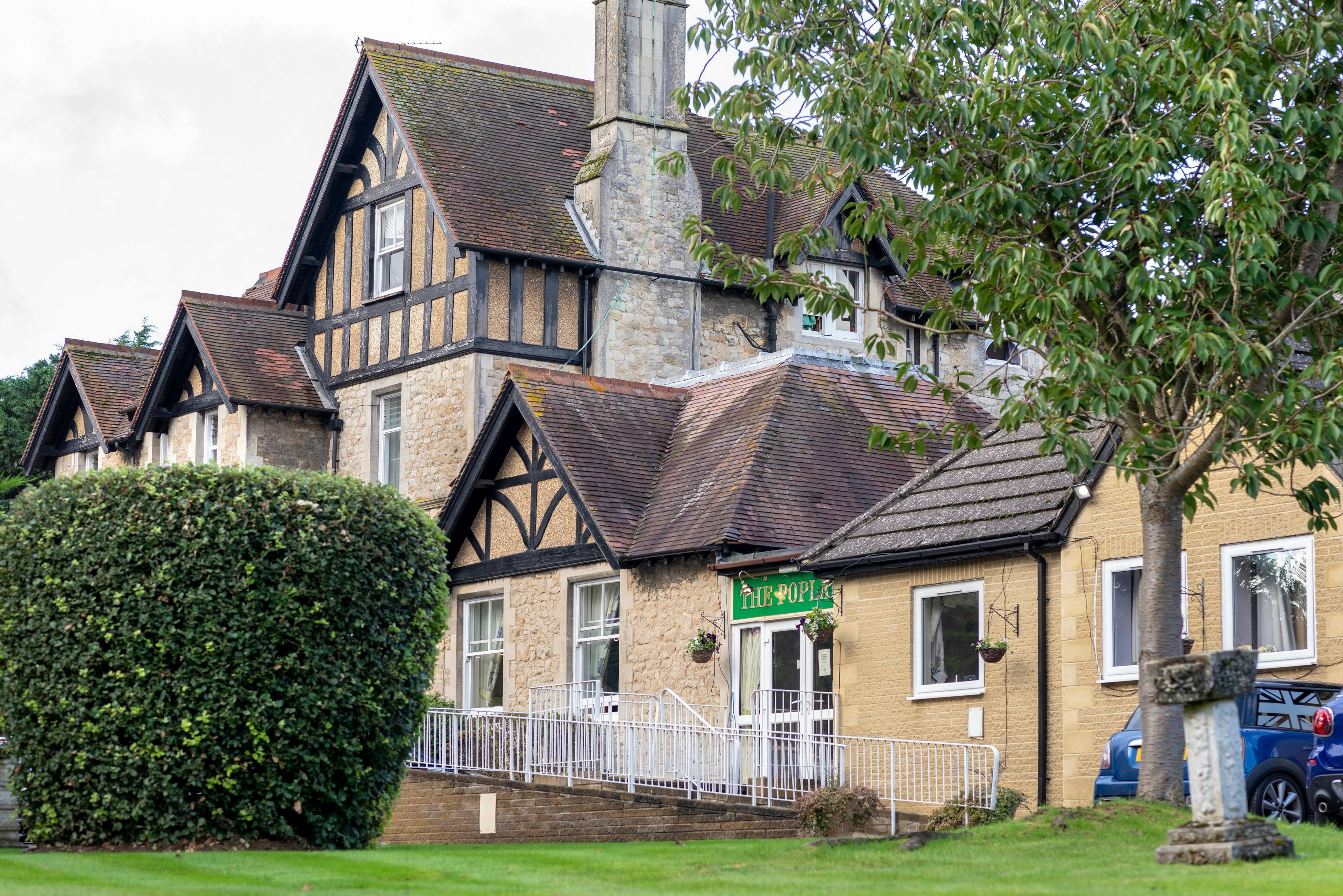 Exterior of The Poplars care home in Maidstone, Kent