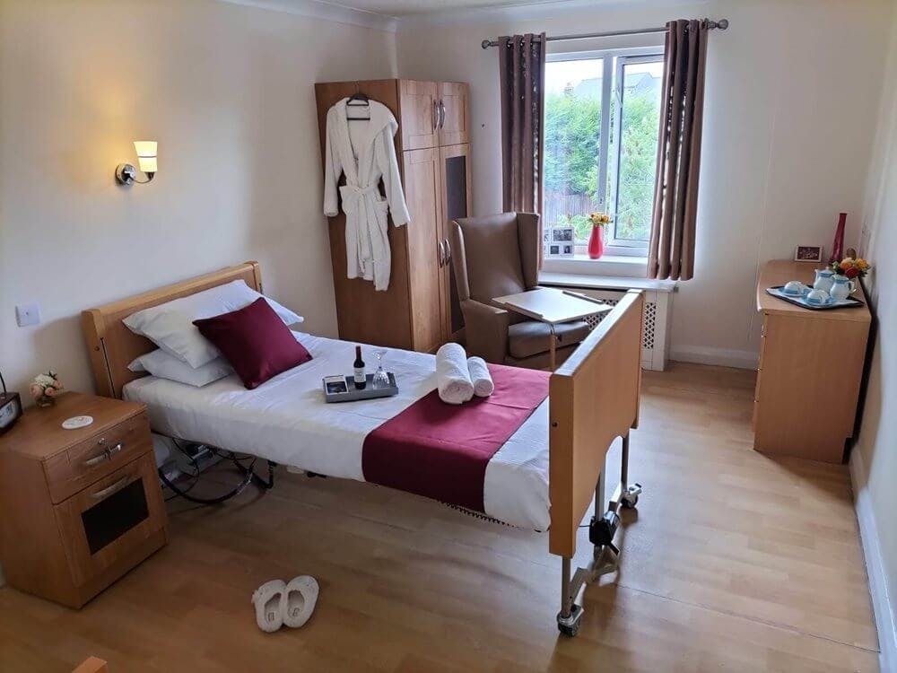 Bedroom of Tall Trees Care Home in Colchester, Essex