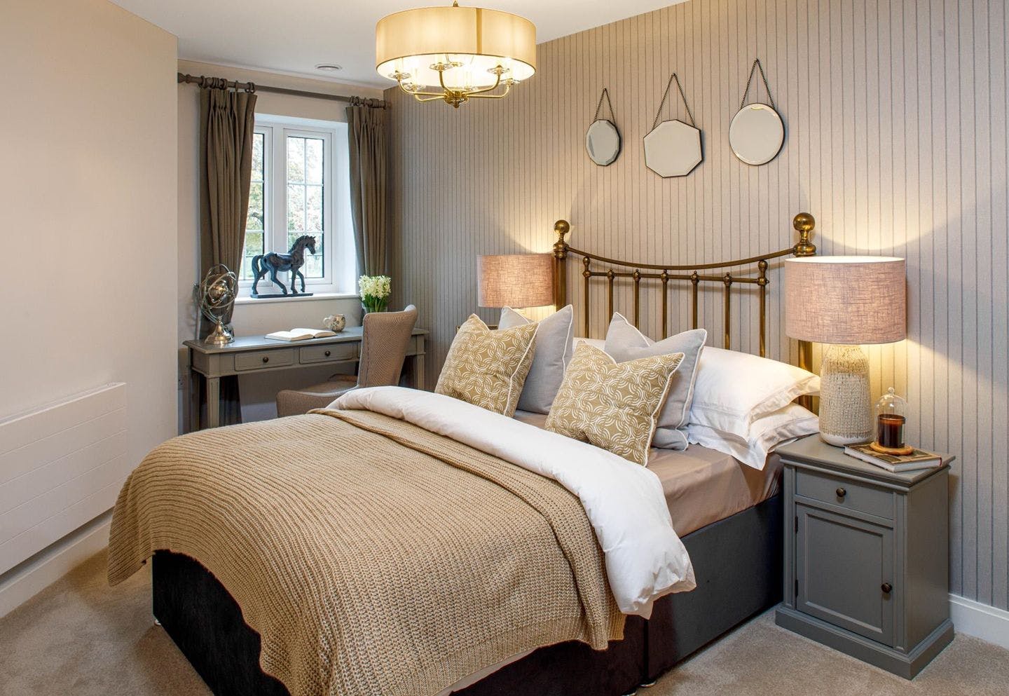 Bedroom at The Apartments at Royal Gardens Retirement Development in Buntingford, Hertfordshire