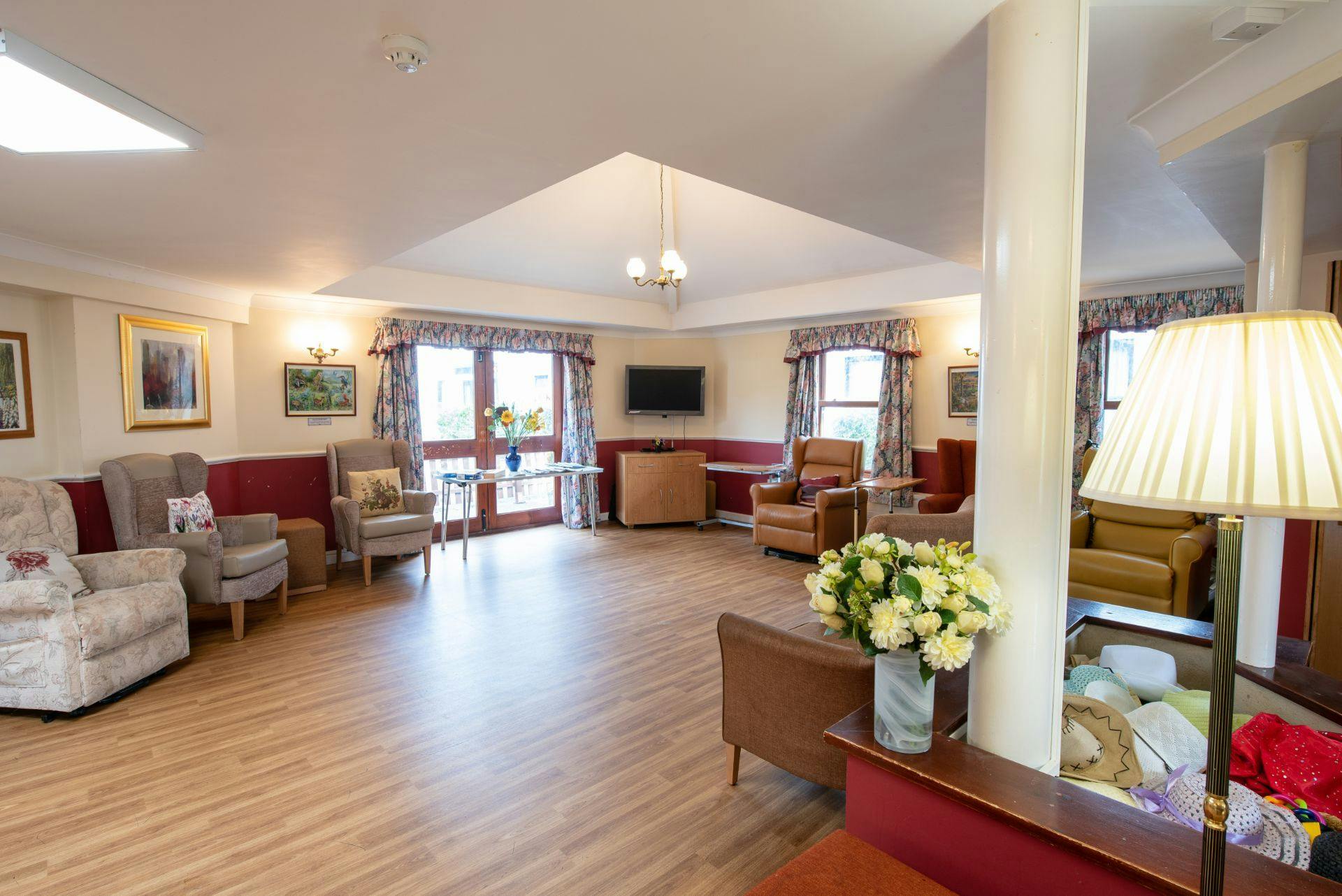 Lounge of The Grange care home in Faringdon, Oxfordshire