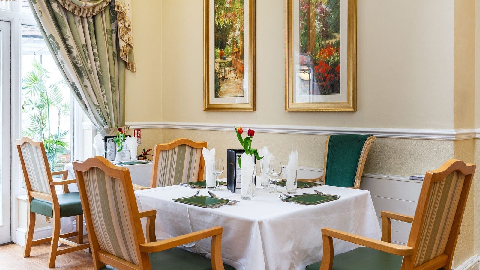 Dining Room at The Pines Care Home in London, England