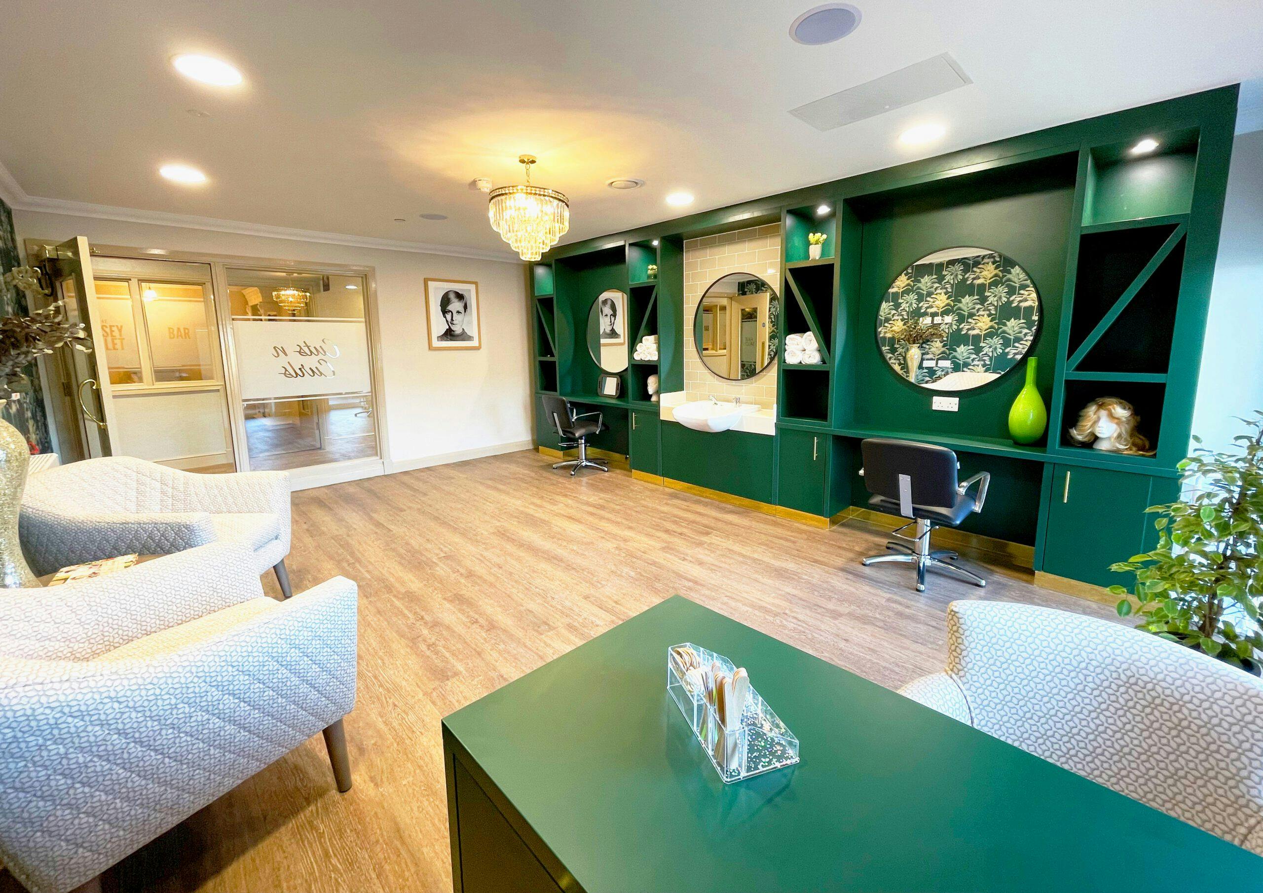 Salon of Thimbleby Court care home in Horncastle, Lincolnshire