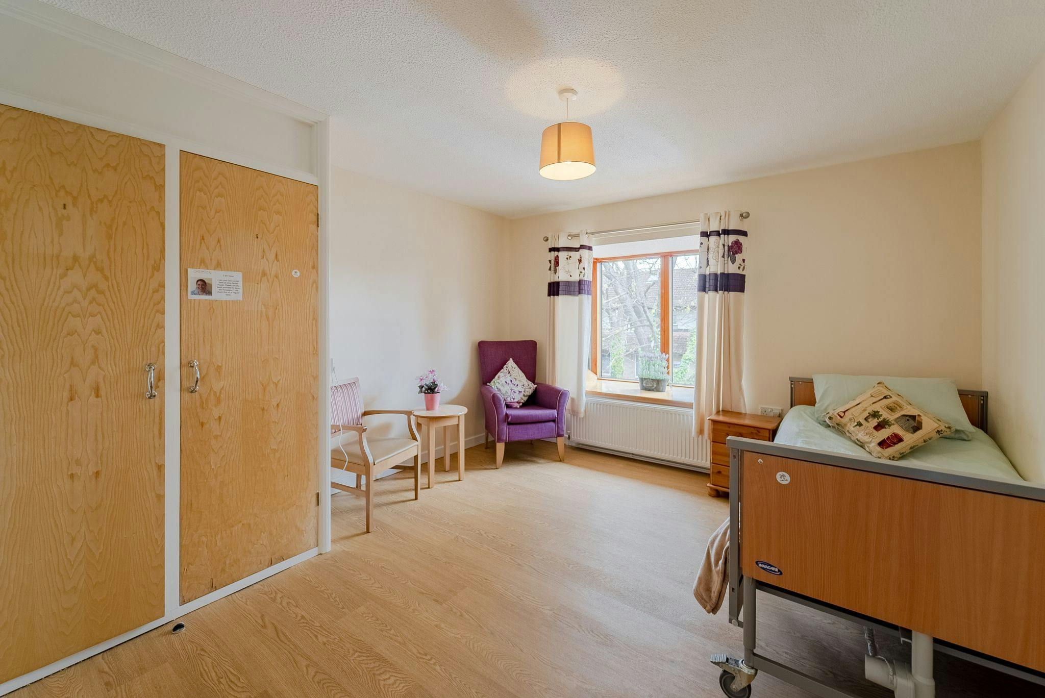 Bedroom of Vera James House care home in Ely, Cambridgeshire