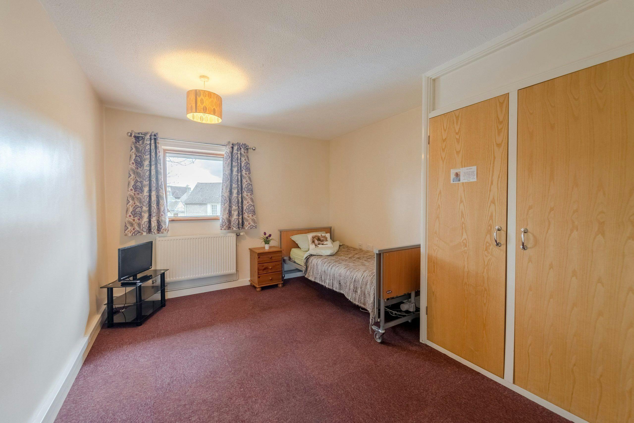 Bedroom of Vera James House care home in Ely, Cambridgeshire