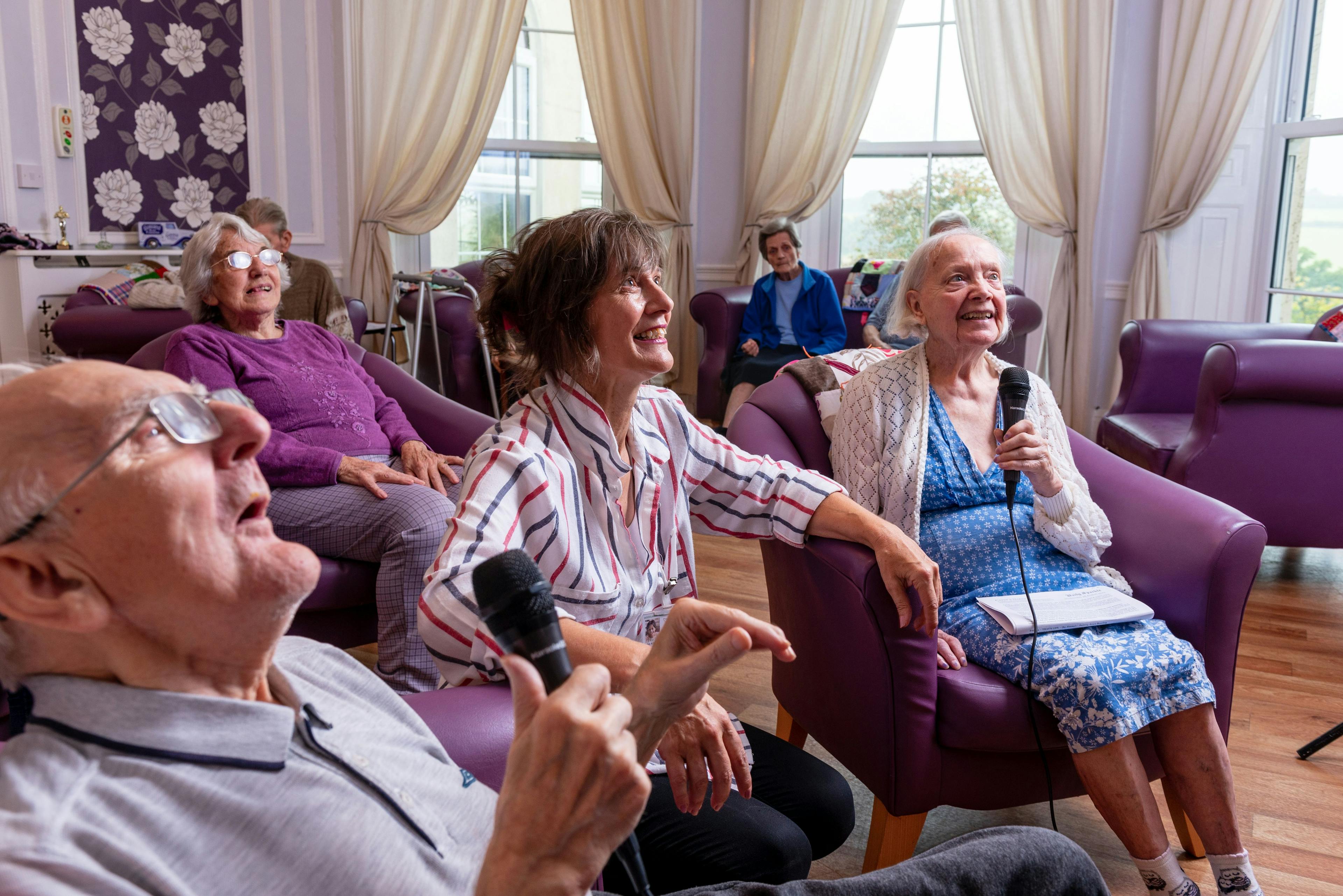 Residents of Woodlands Park care home in Great Missenden, Buckinghamshire