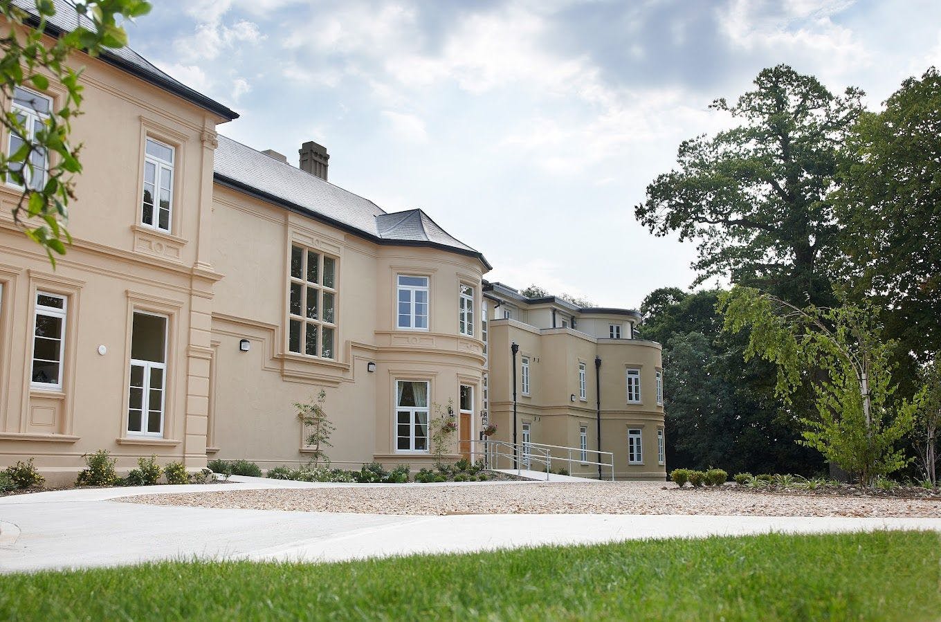 Exterior at West Cliff Hall Care Home in Hythe, Kent