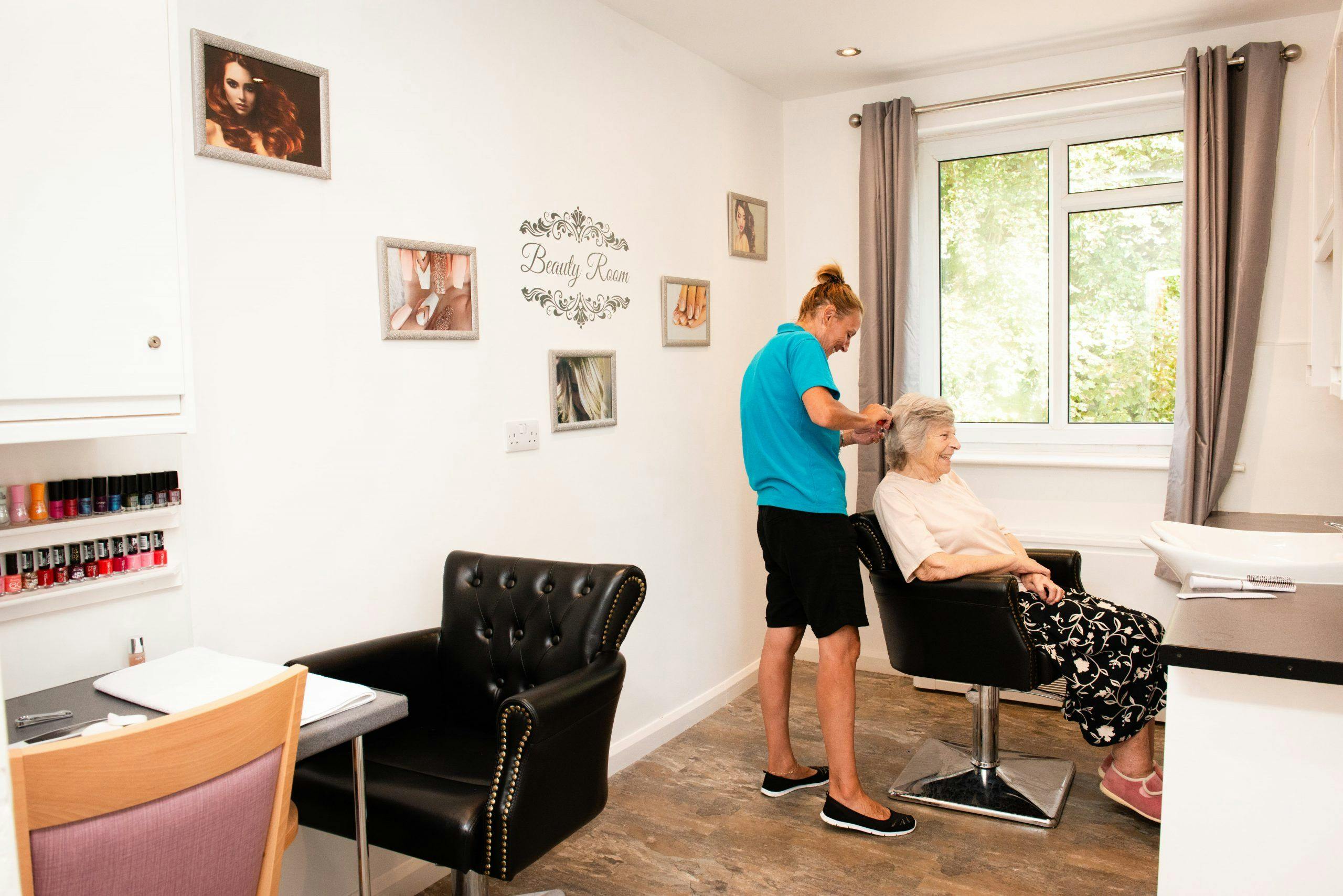 Hair and Beauty Salon of West Hallam Care Home in Ilkeston, Derbyshire