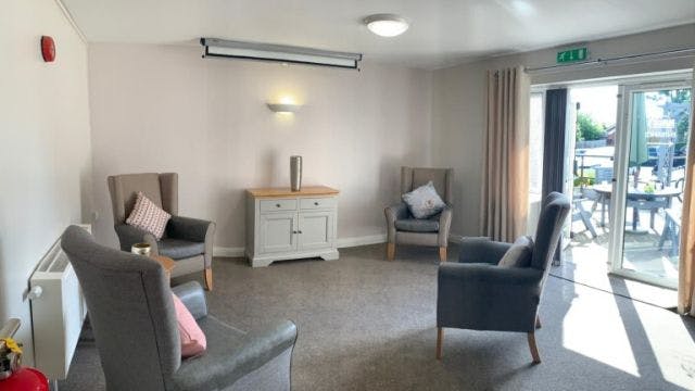 The communal area in the Willowbank Care Home in Leeds