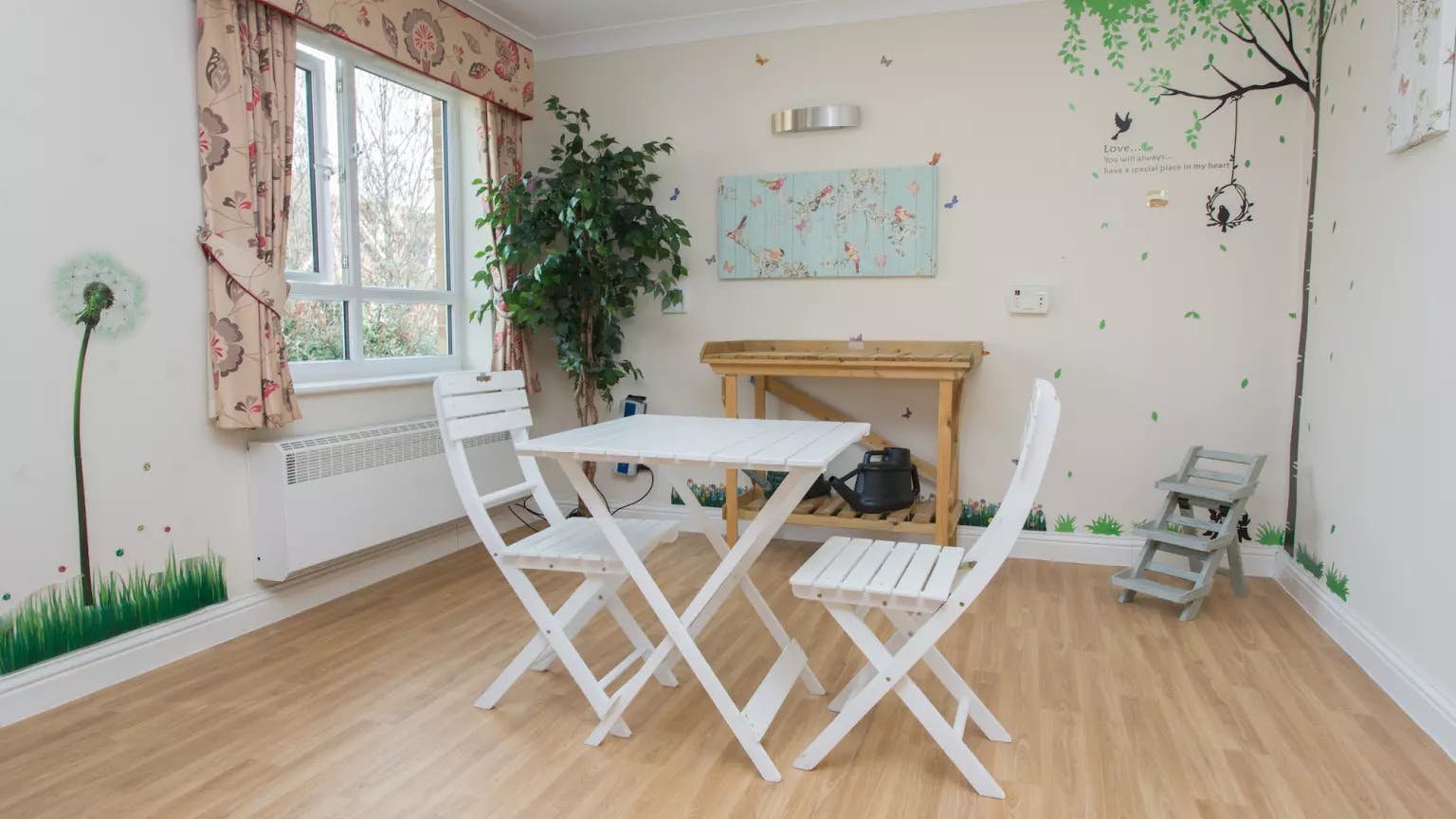 Dining area of Willow Court care home in Harpenden, Hertfordshire
