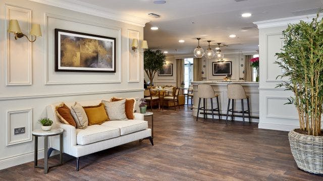 Communal Area at Windsor Court Care Home in Malvern Hills, Worcestershire