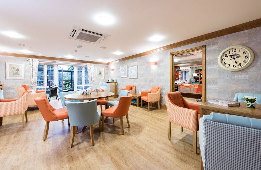 Dining Area of Anya Court Care Home in Rugby, Warwickshire